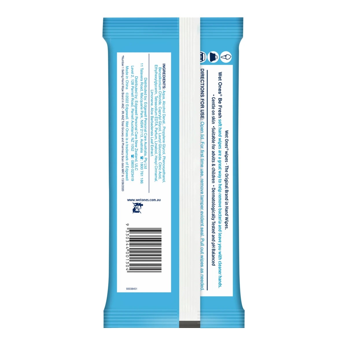 2 Wet Ones 40 Pack Be Fresh Wipes, 2 of 2