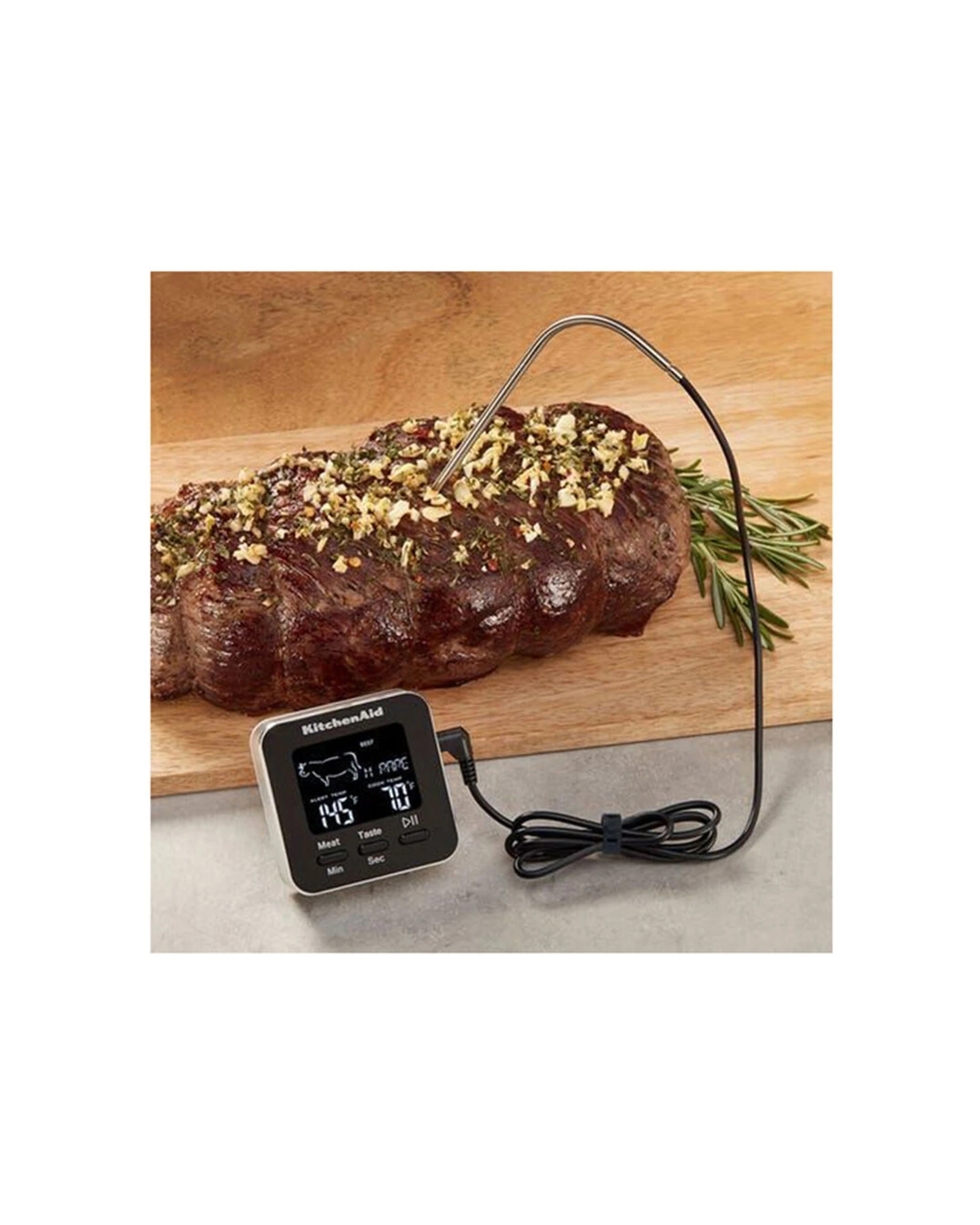KitchenAid Digital Leave-In Probe Roasting Thermometer With Timer Minus ...