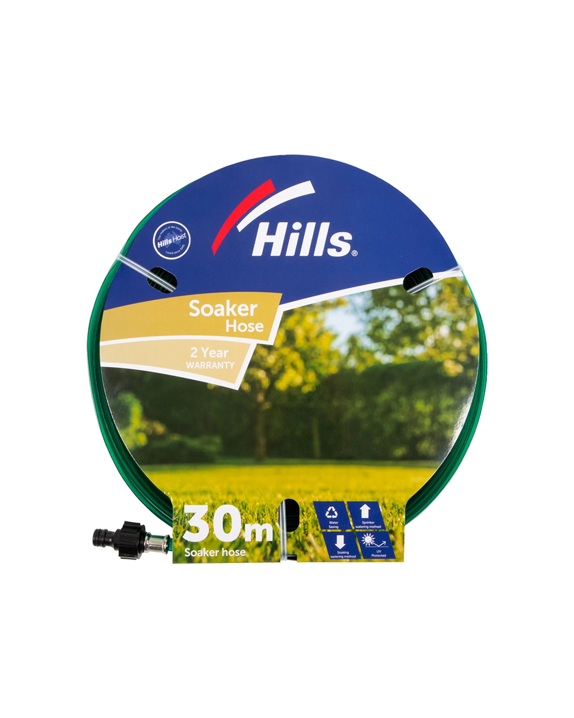 1 Hills Soaker Garden Watering Hose 30M UV Resistant - Green, 1 of 2