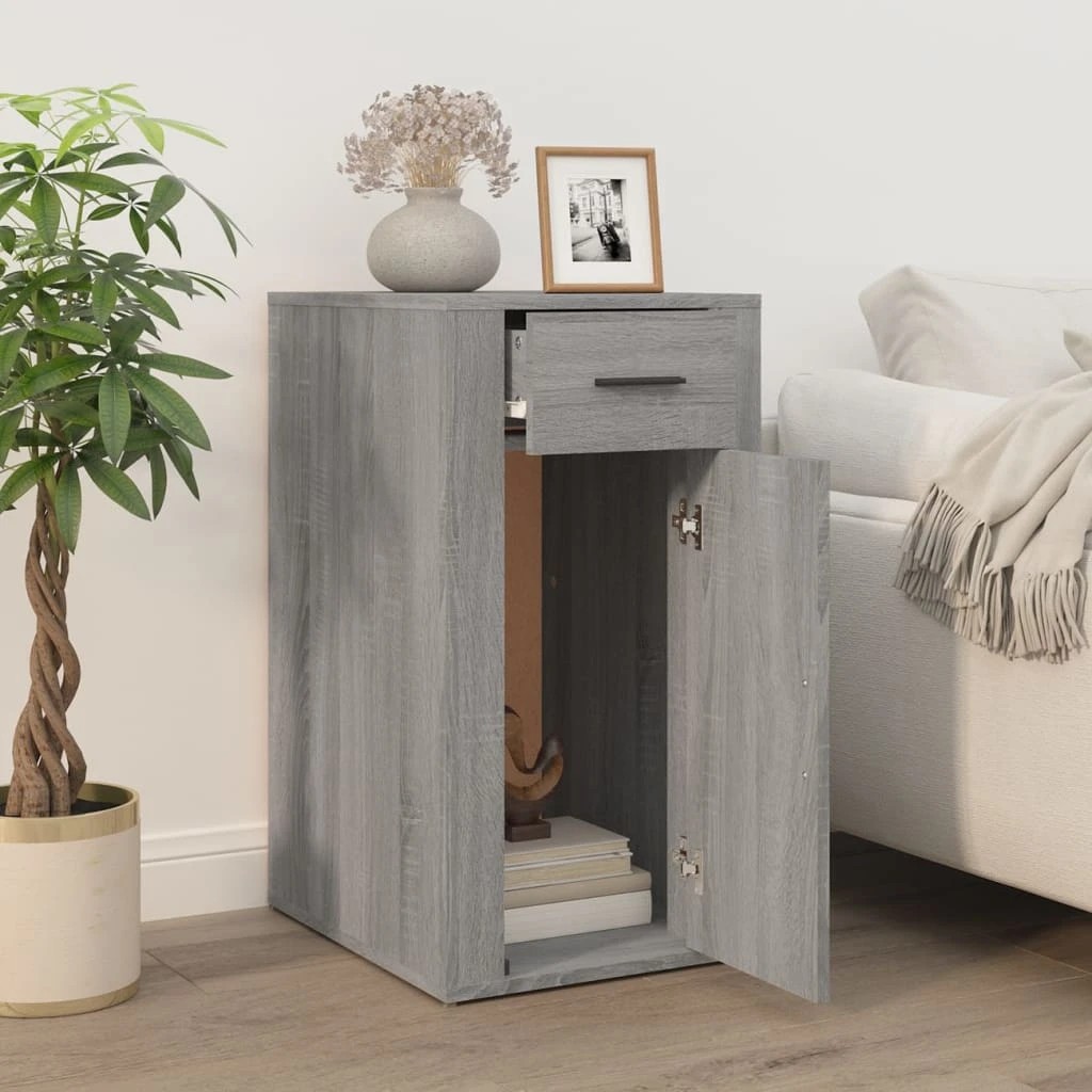 3 vidaXL desk cabinet Ample Storage - Grey, 3 of 10