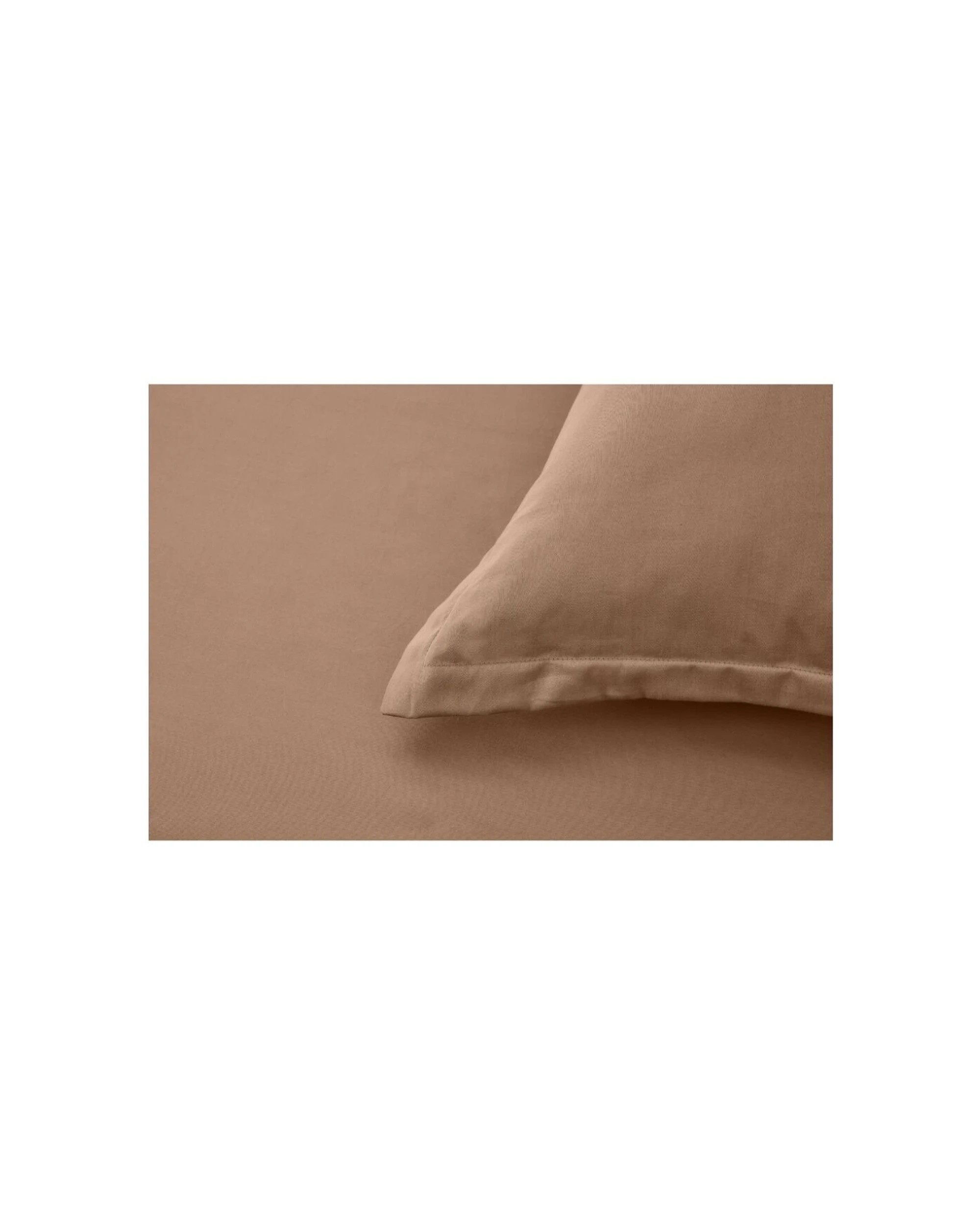 4 Grosvenor House Egyptian Cotton Tailored European Pillowcase Clay 4PK 500TC - Brown, 4 of 5