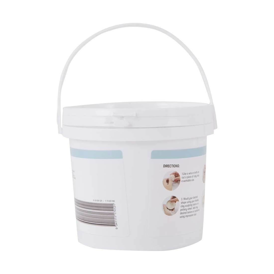 3 Air Dry Clay - White, 3 of 3