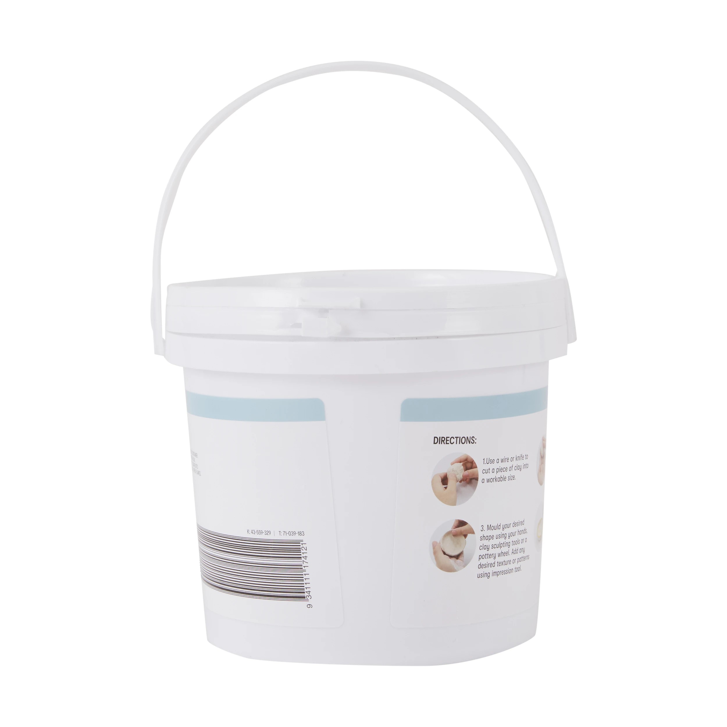 3 Air Dry Clay - White, 3 of 3