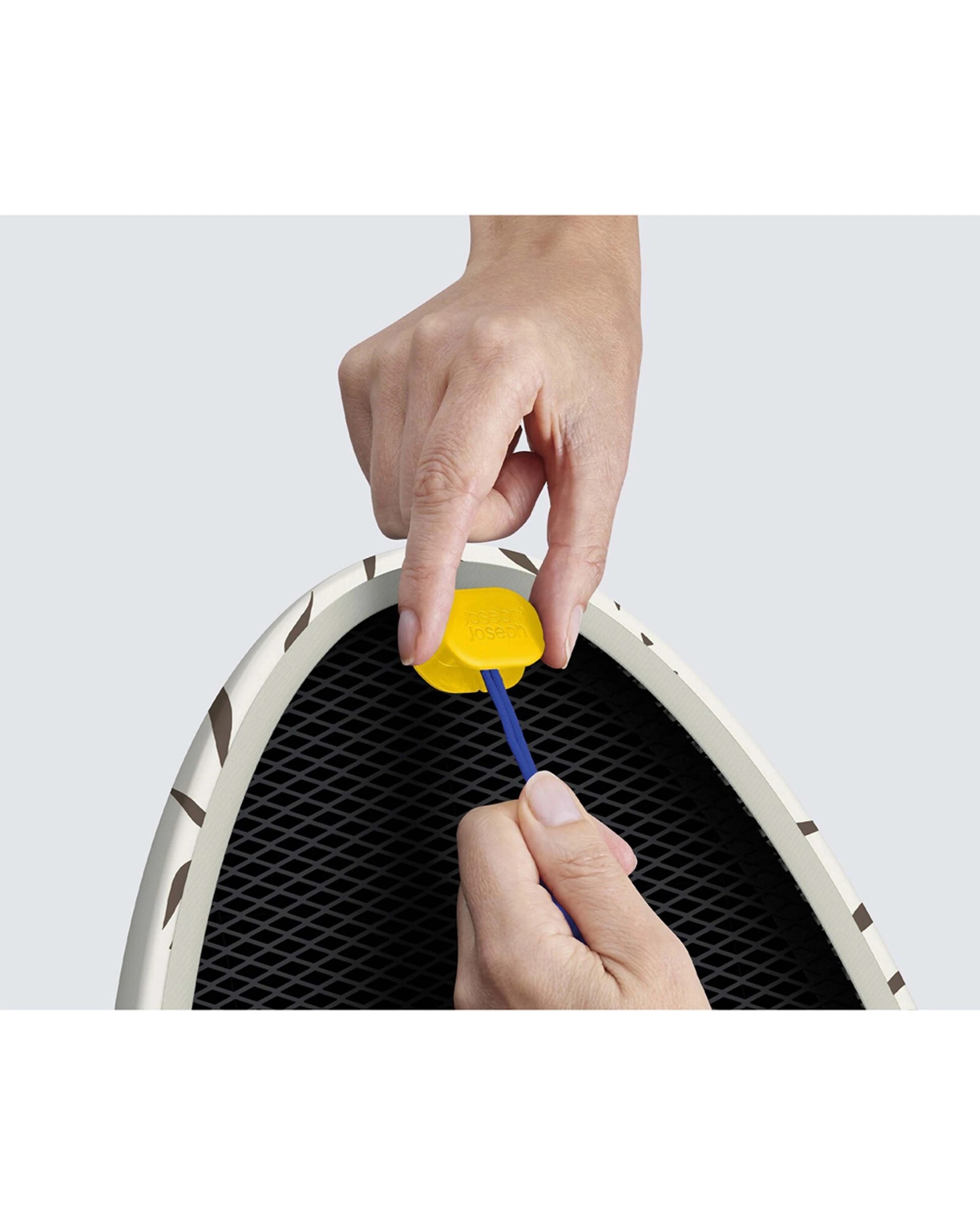 2 Joseph Joseph Glide Cotton Ironing Board Cover Replacement 130x38cm Ecru - White, 2 of 4