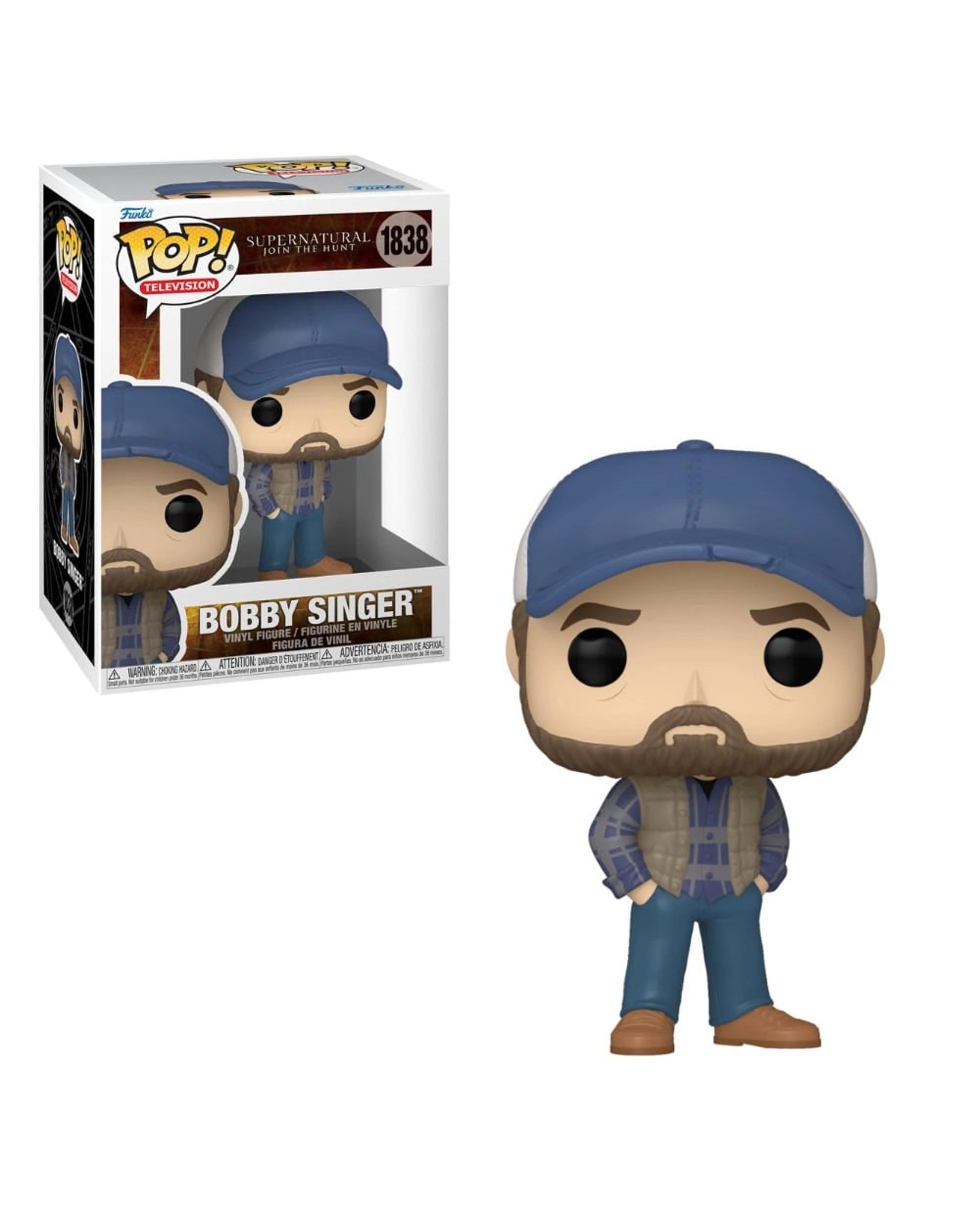 1 Supernatural Bobby Singer Funko POP! Vinyl, 1 of 3