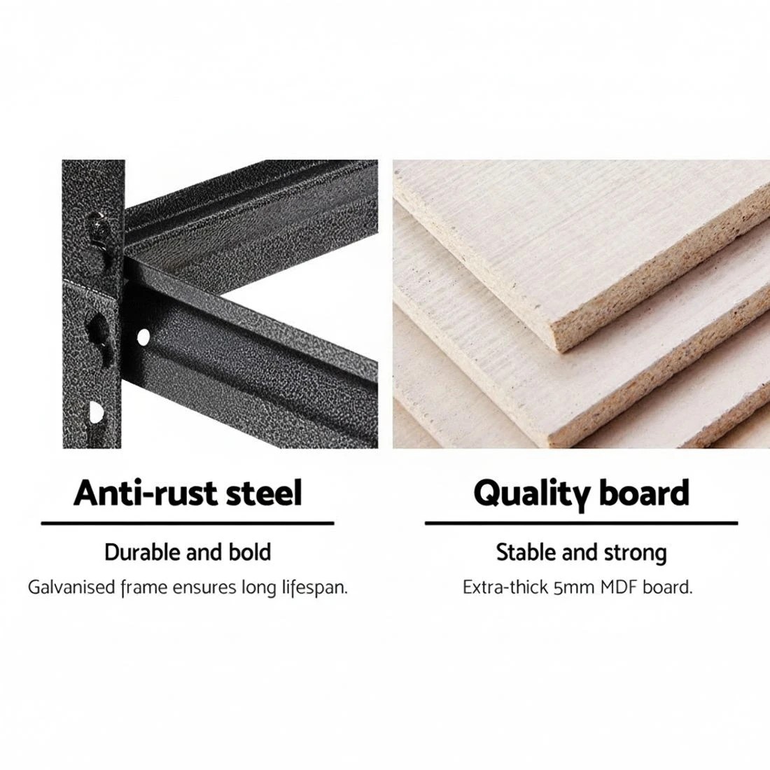 2 Giantz 2x1.5M Garage Shelving Warehouse Rack Storage Racking Storage Steel - Multi, 2 of 4