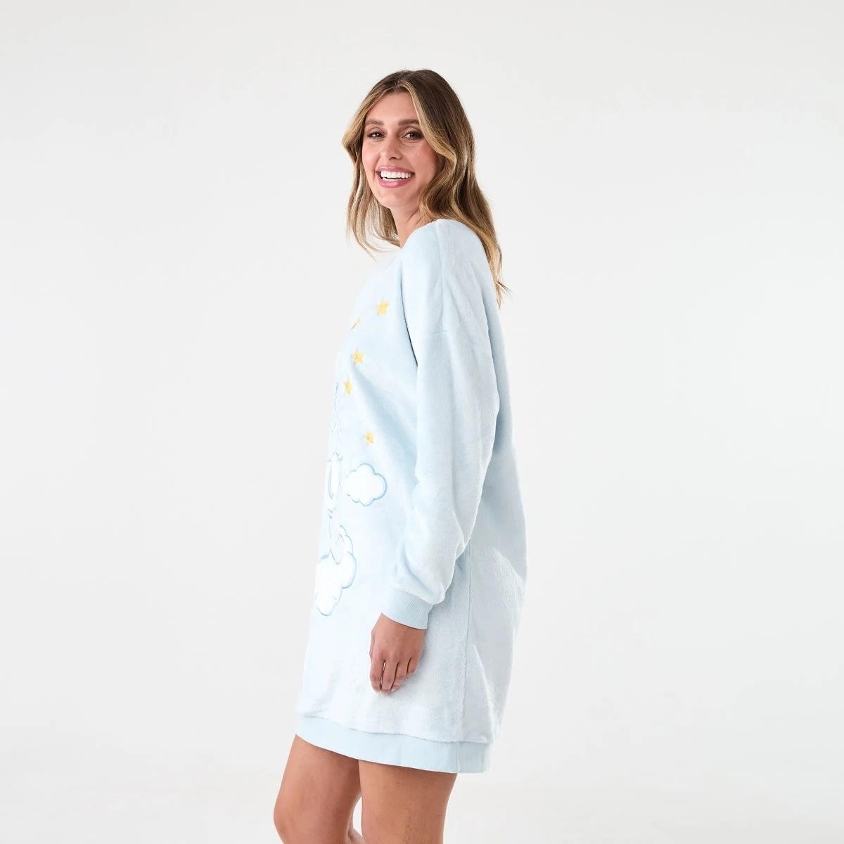 2 Care Bears License Long Sleeve Fleece Nightie Carebears1, 2 of 5