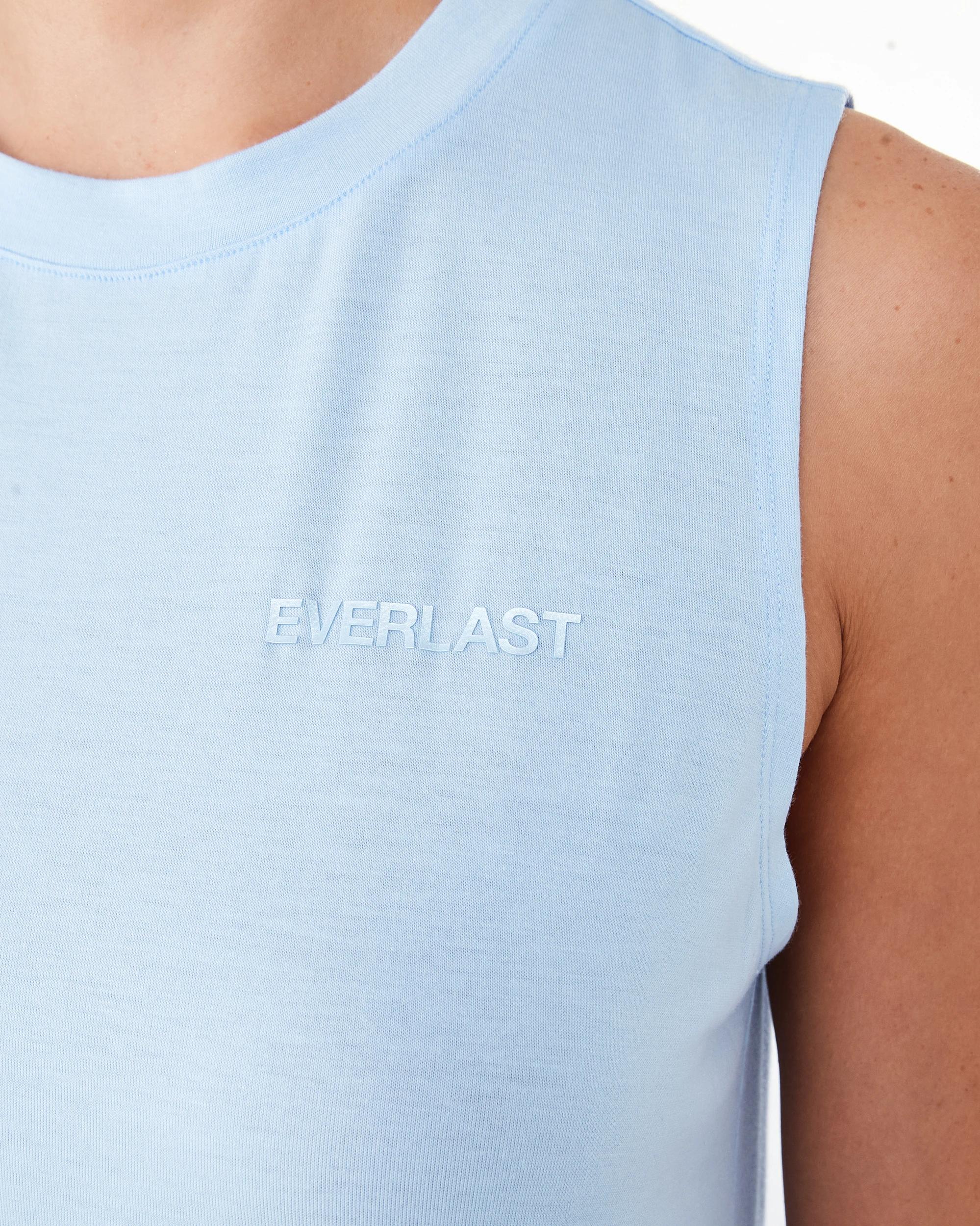 6 Everlast Womens Luxe Muscle Tank Blue Chalk, 6 of 7
