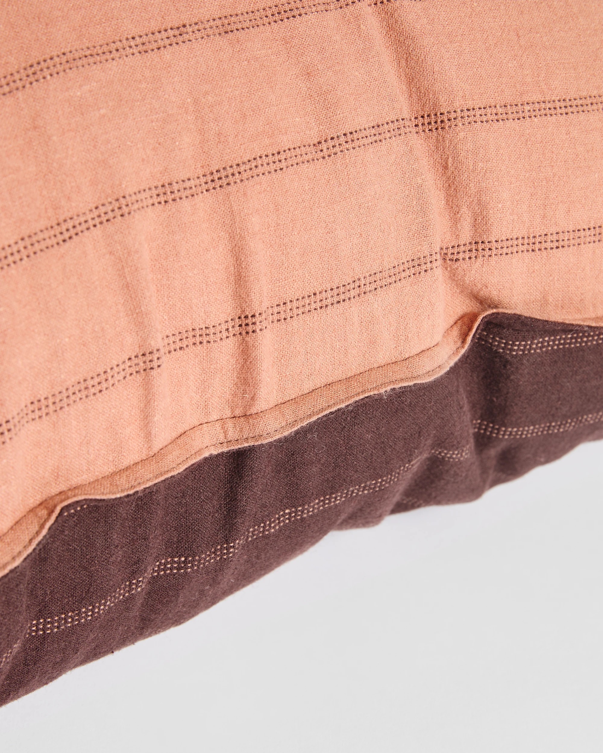 6 Target Adelle Stripe Linen/Cotton European Pillowcase - Queen Bed - Brown, 6 of 10