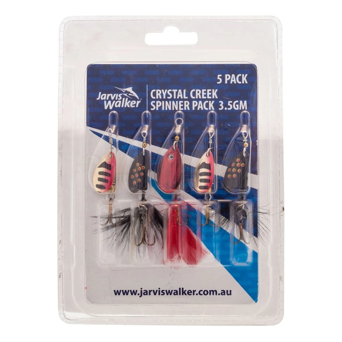 1 Jarvis Walker Crystal Creek Spinners - 3.5gm, Set of 5, 1 of 3