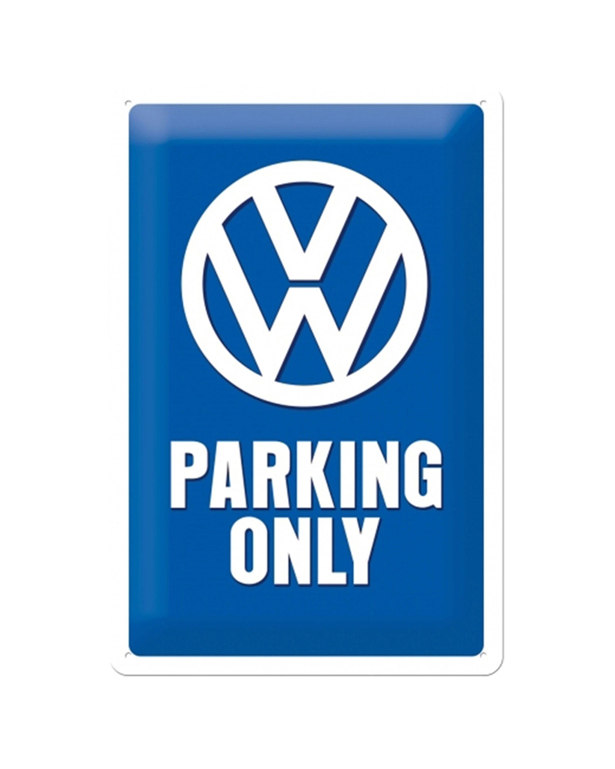 1 Nostalgic-Art Medium 20x30cm Metal Wall Art Sign Plaque - VW Parking Only - Blue, 1 of 3