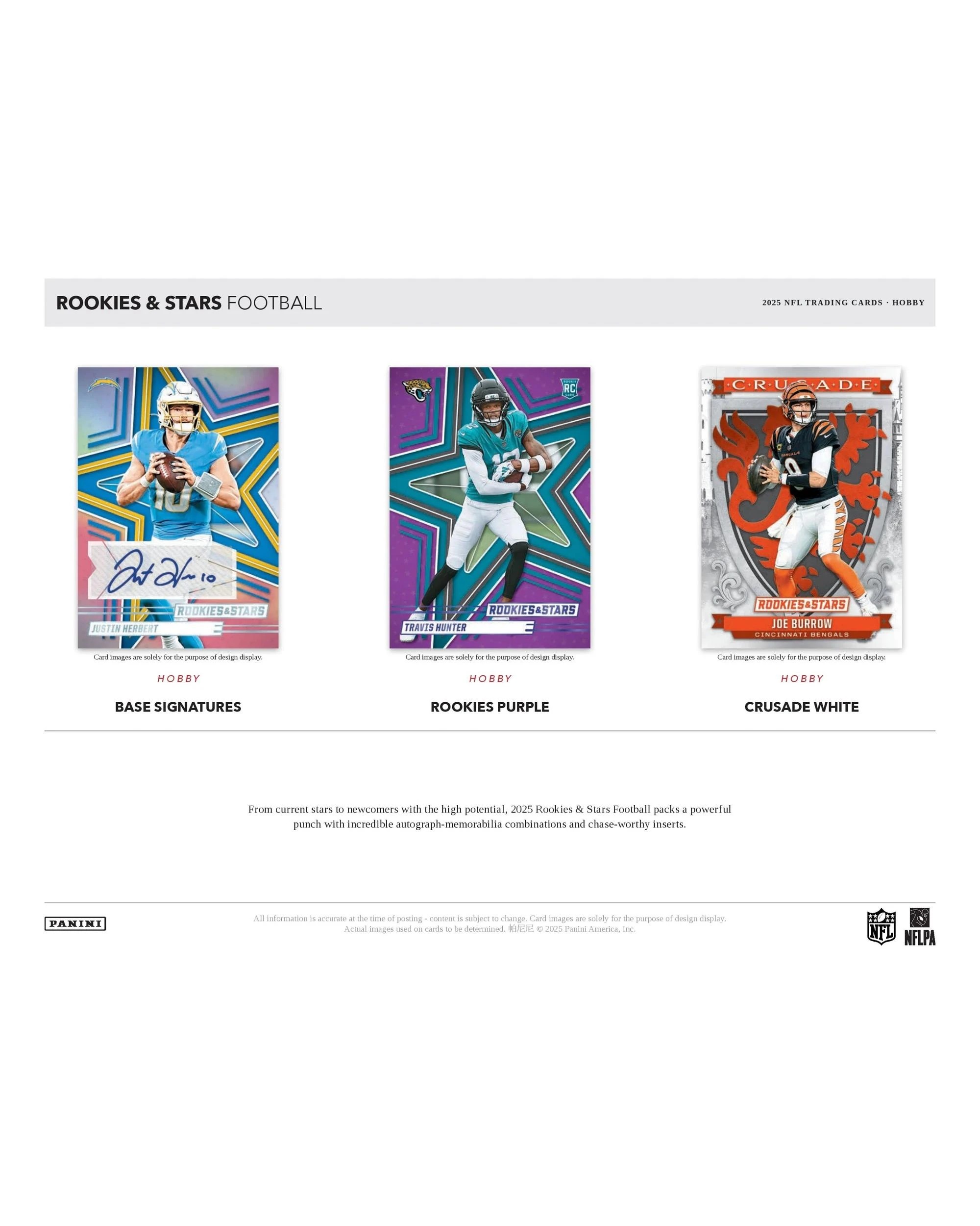 3 Panini NFL 2025 Rookies and Stars Football Hobby Pack, 3 of 10