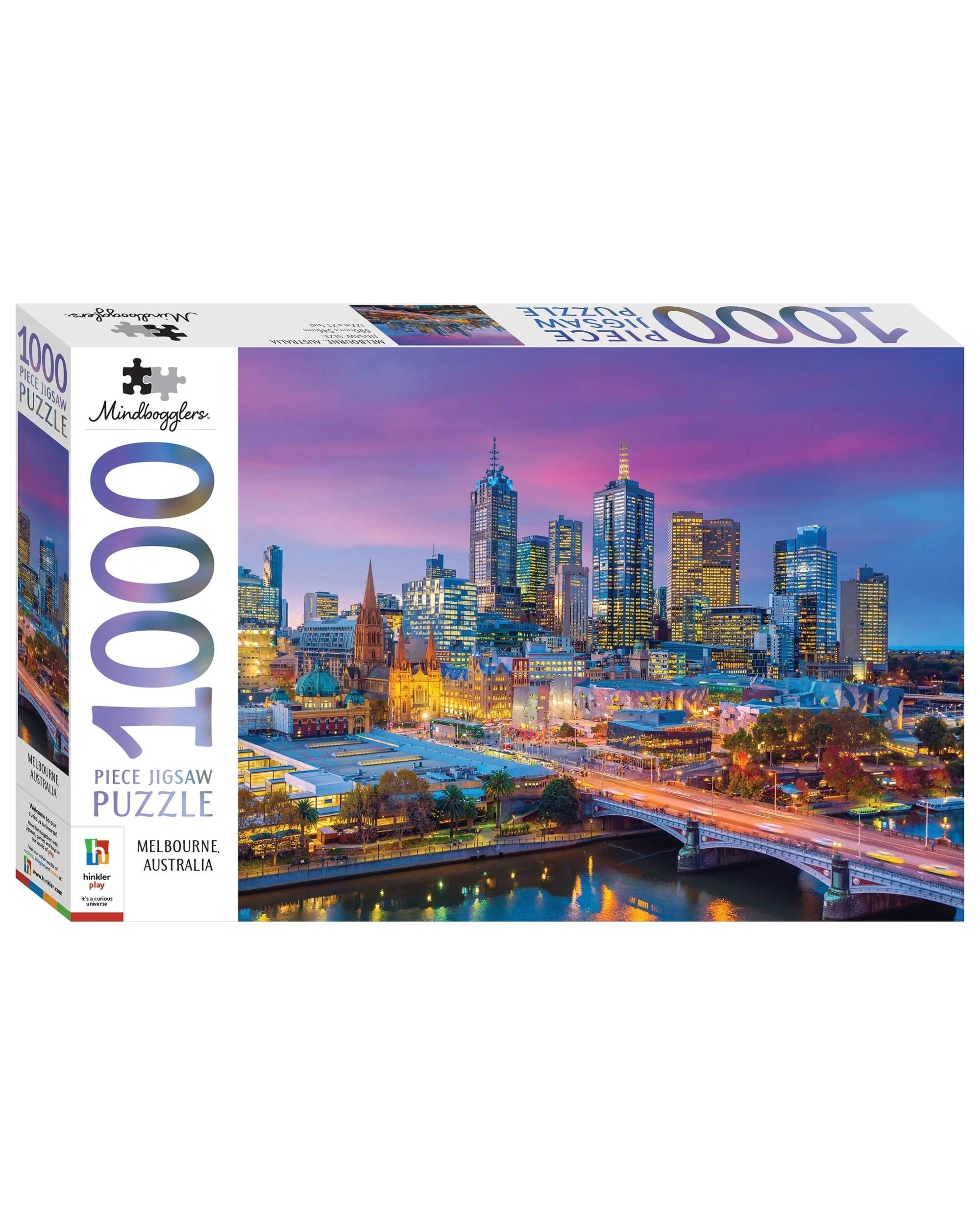 1 Hinkler Mindbogglers Melbourne Australia 1000 Piece Puzzle, 1 of 3