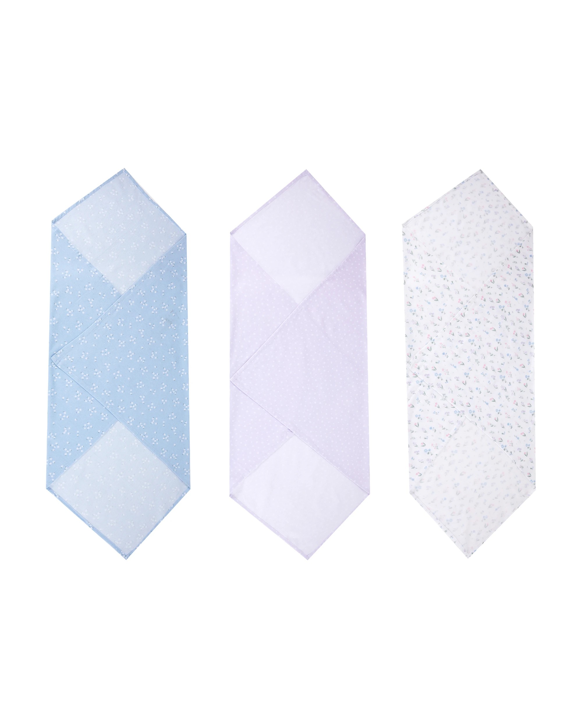 2 3 Pack Cotton Flannelette Wraps, 2 of 7