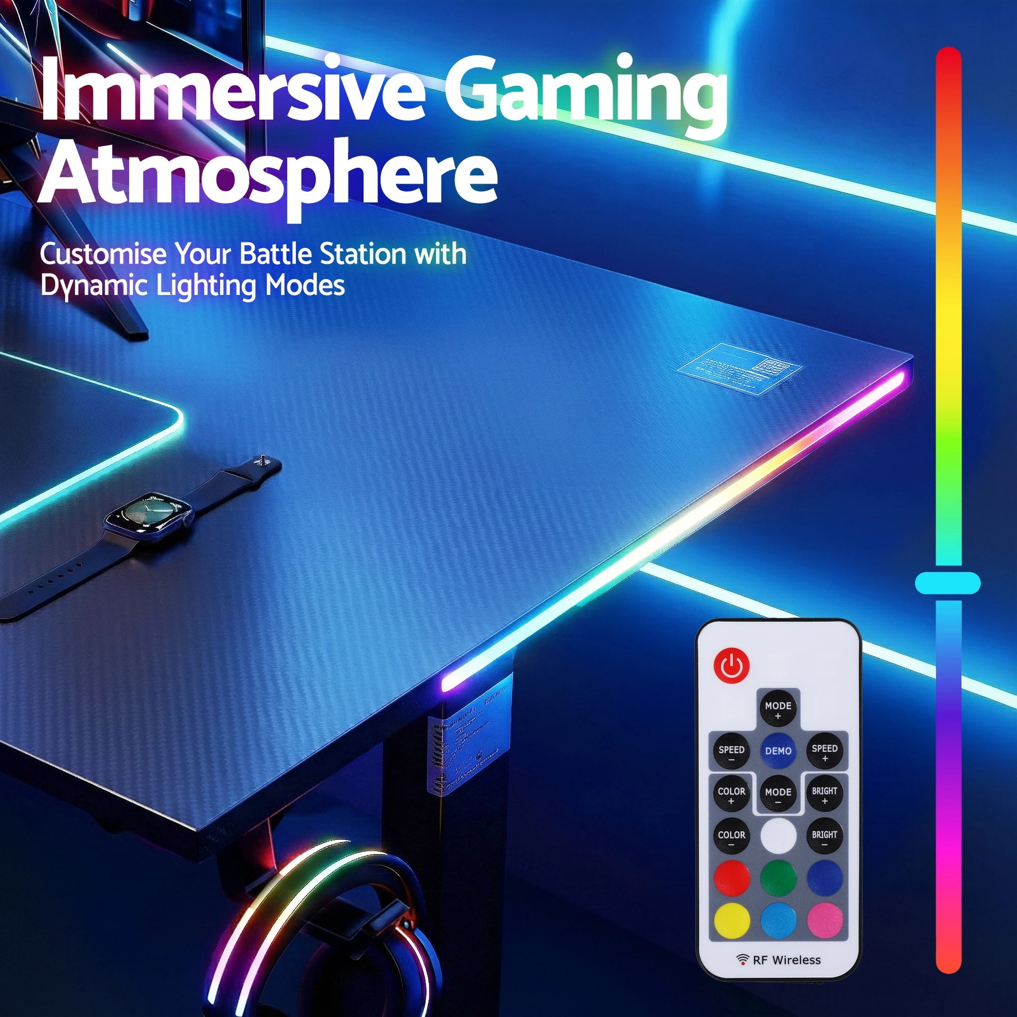 5 Artiss Electric Standing Desk Height Adjustable Gaming Desk Home Office 140cm - Black, 5 of 6