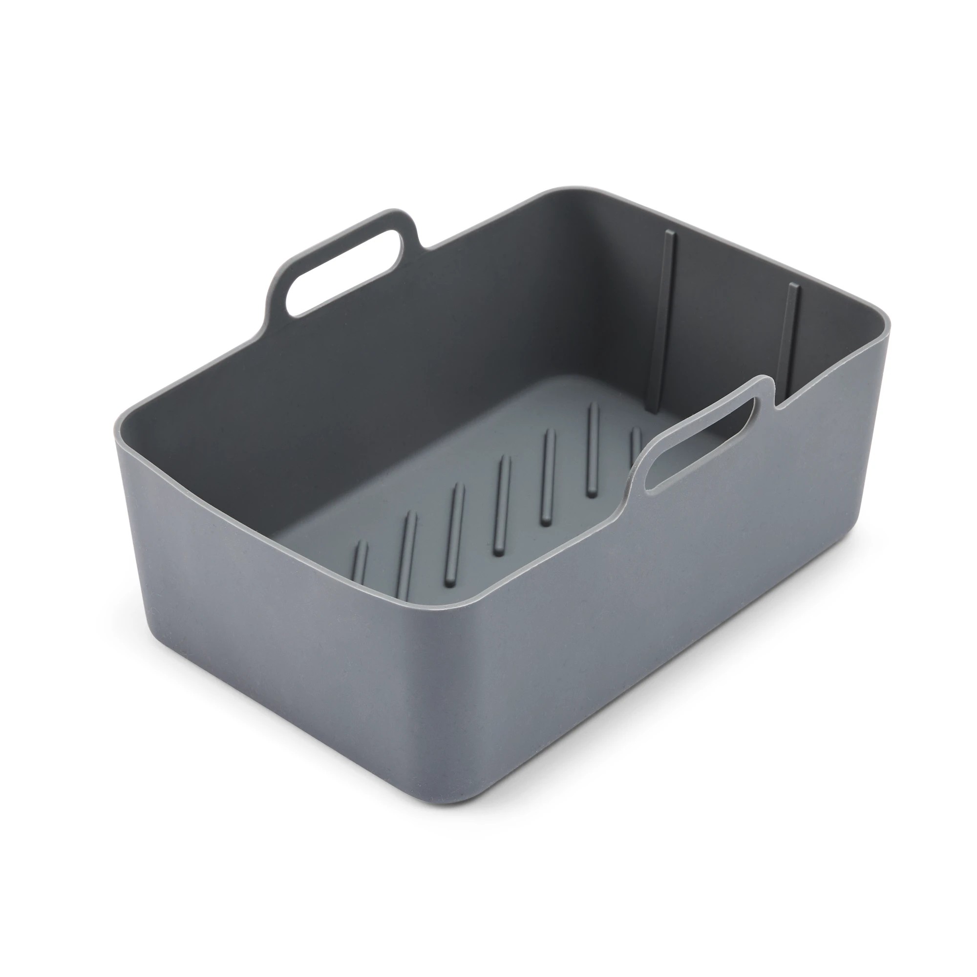 4 2 Pack Silicone Rectangle Air Fryer Trays - Grey, 4 of 10