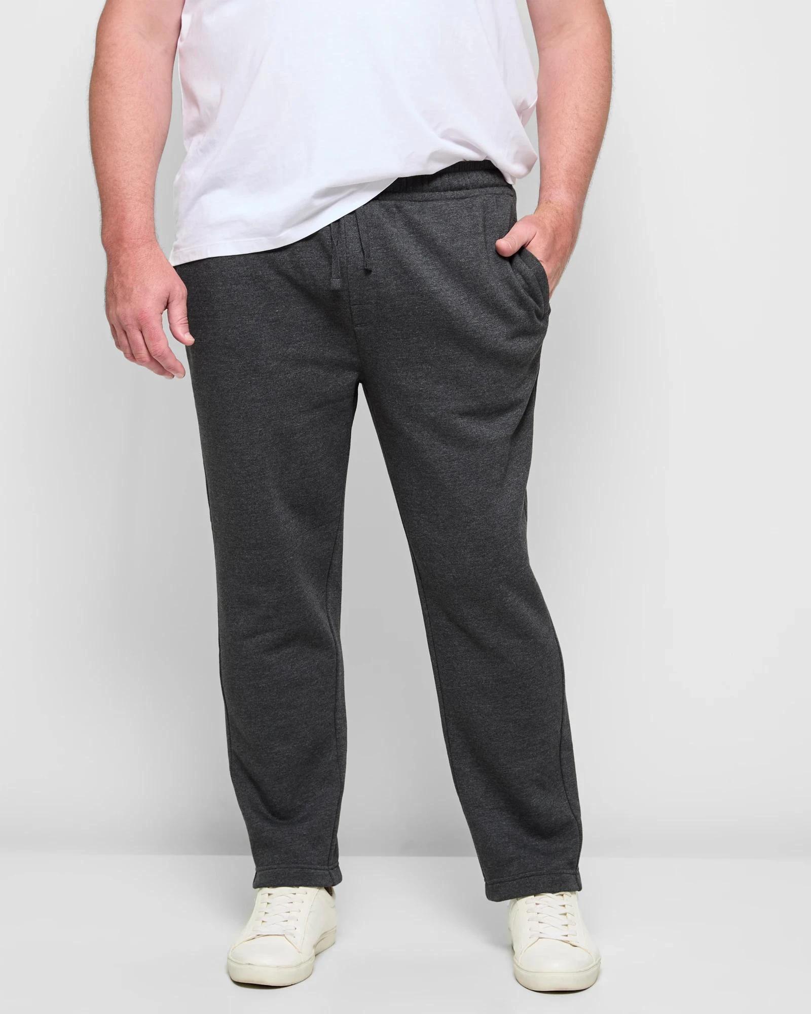 1 Target Plus Size Non-Cuffed Trackpants CHARCOAL, 1 of 5