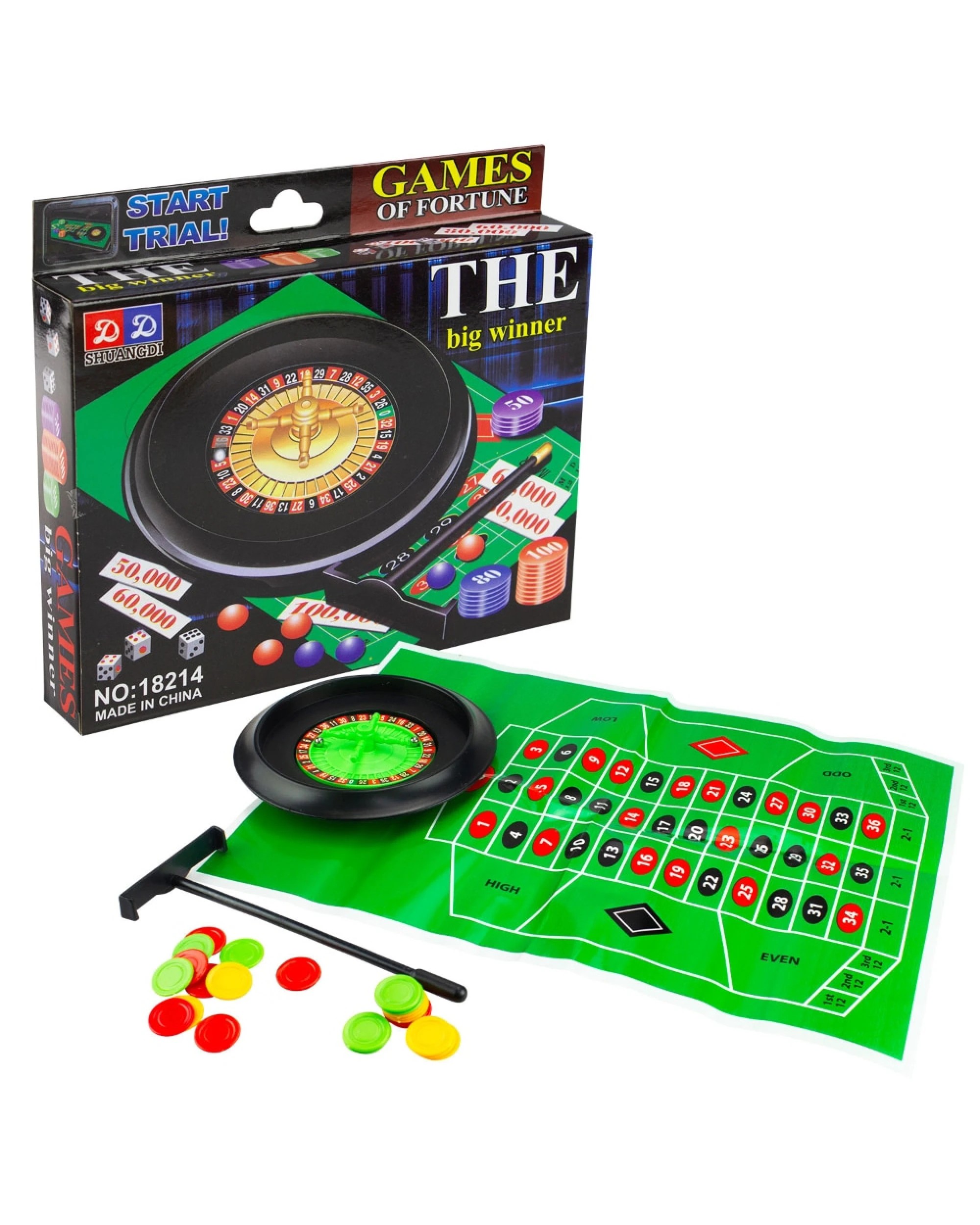 1 BR Toys Games of Fortune Wheel and Ball Game Casino Spinner, 1 of 1