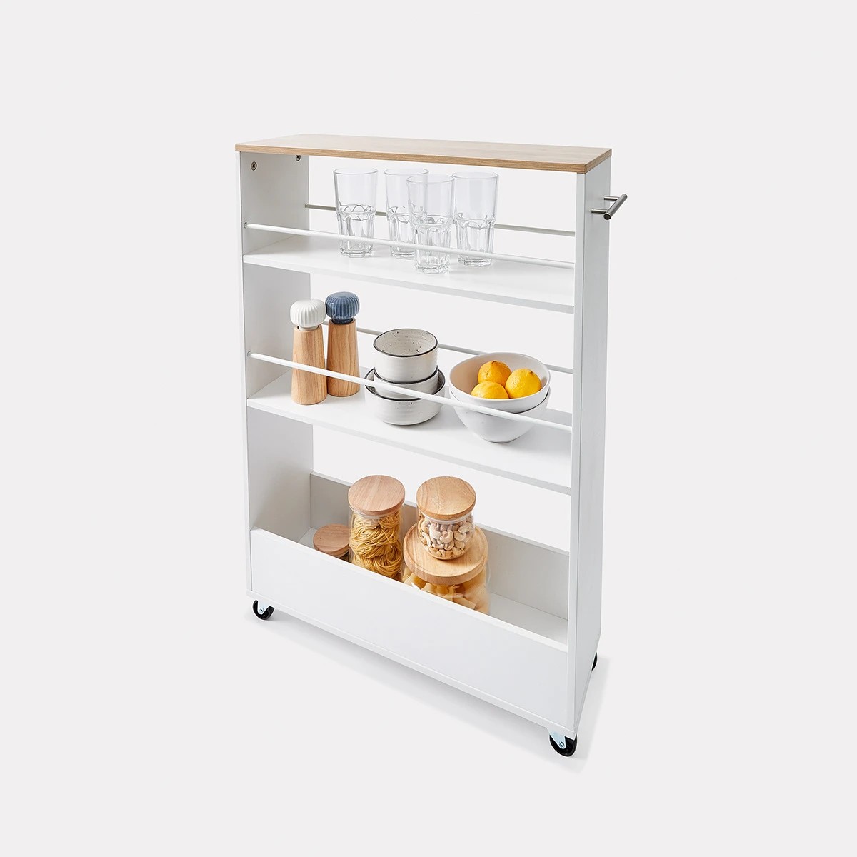 1 White Slimline Trolley, 1 of 10