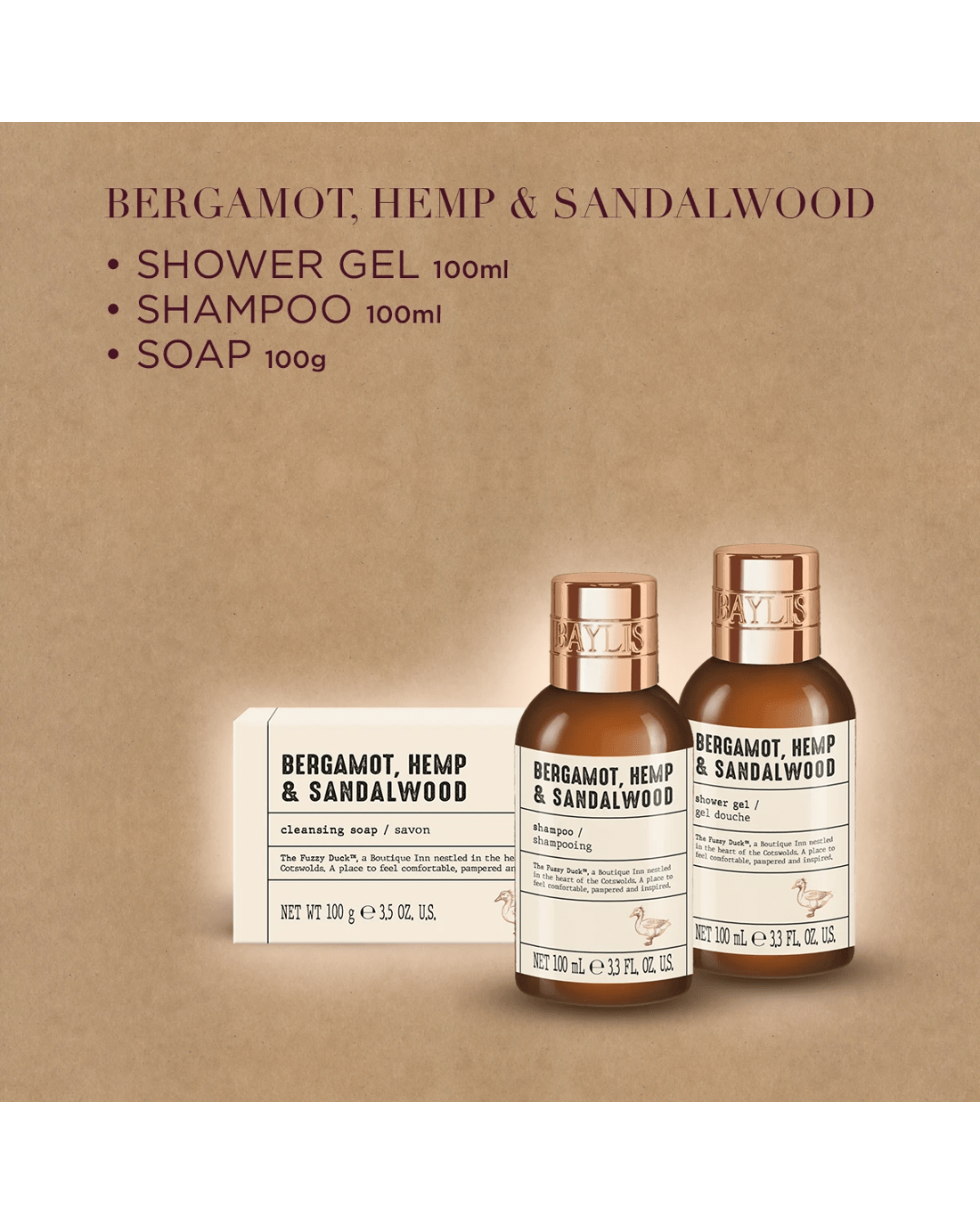 3 Baylis & Harding The Fuzzy Duck Luxury Essentials Set - Bergamot, Hemp and Sandalwood, 3 of 4