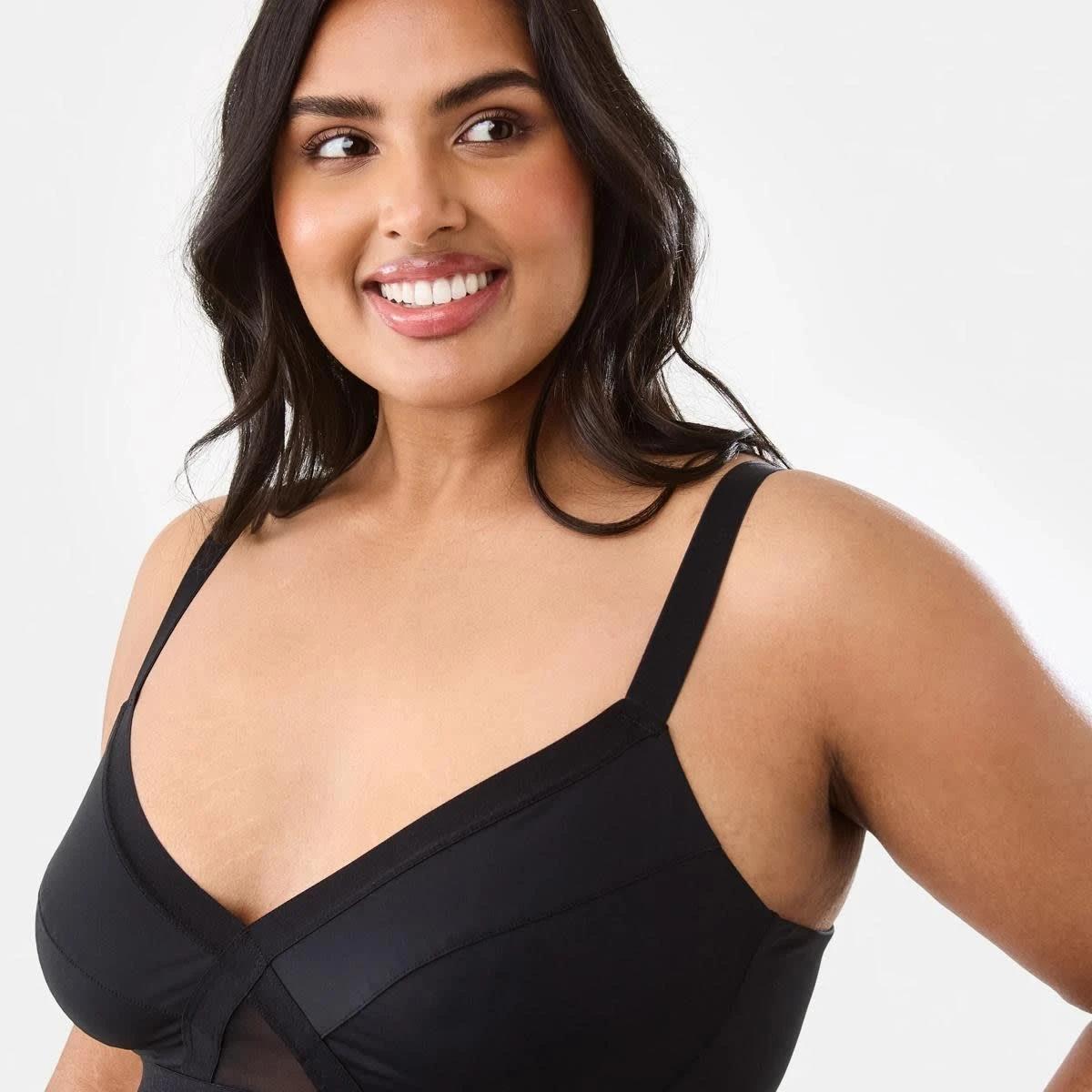 4 Full Figure Micro Mesh Bra BLACK, 4 of 6