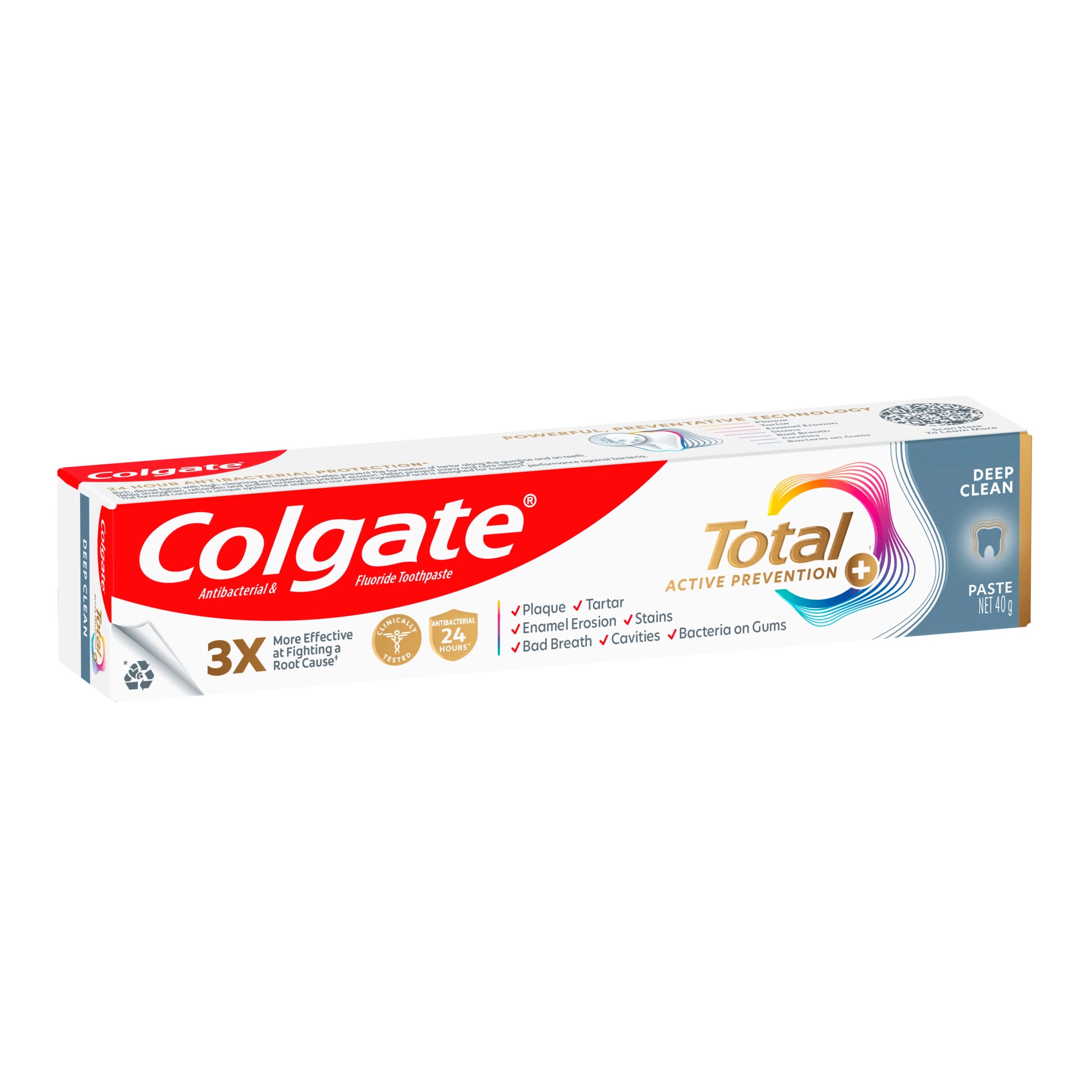 1 Colgate Total Active Prevention Deep Clean Toothpaste 40g, 1 of 10