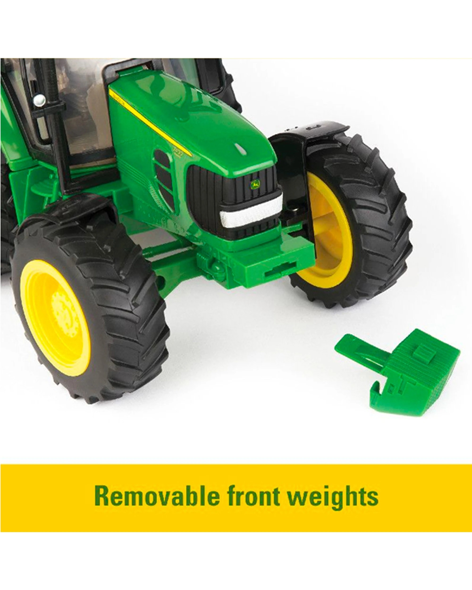 2 John Deere 1 16 7430 Big Farm Tractor With Gravity Wagon Kids Light Sound Toy 3+ - Green, 2 of 6