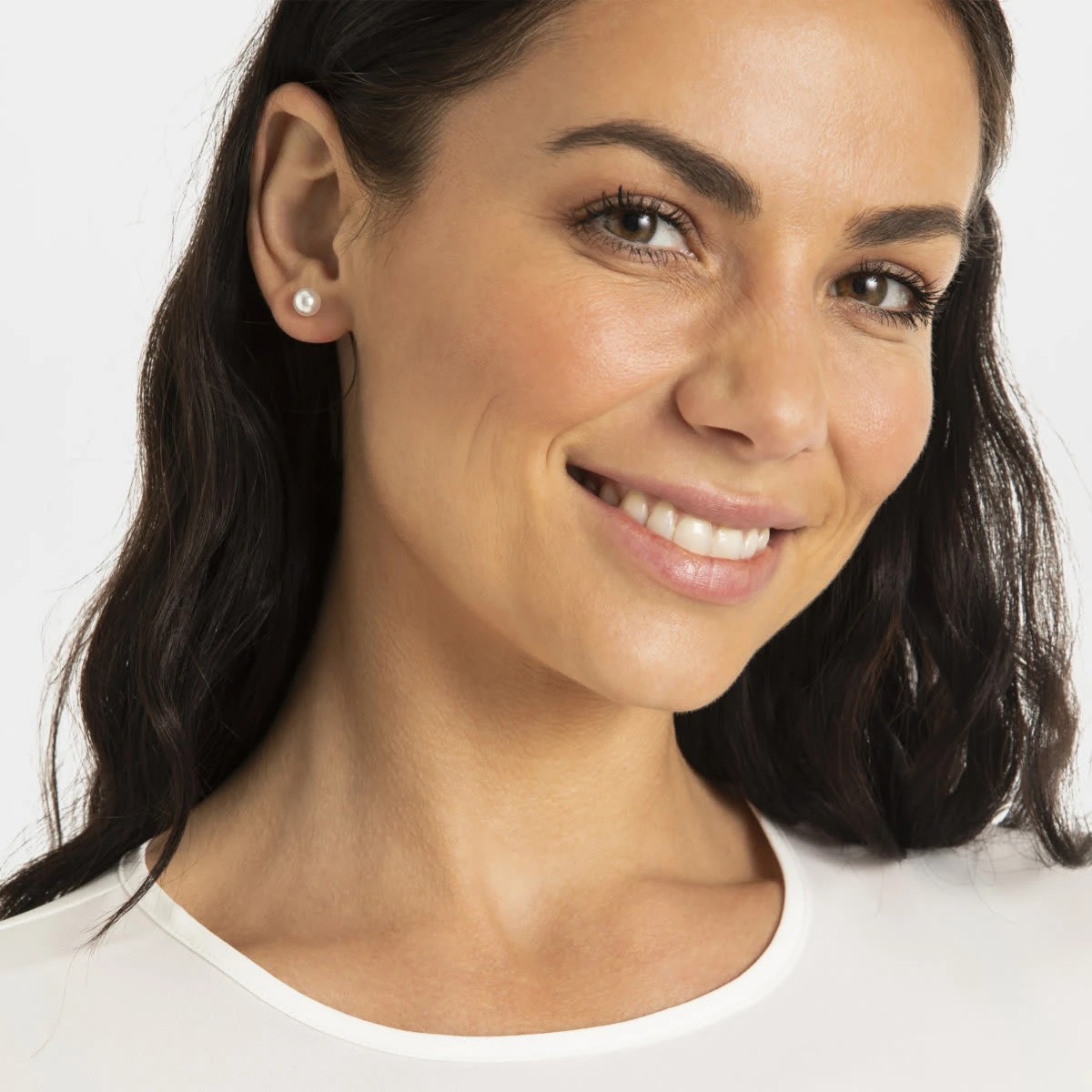 4 6 Pack Faux Pearl Ball Stud Earrings, 4 of 5