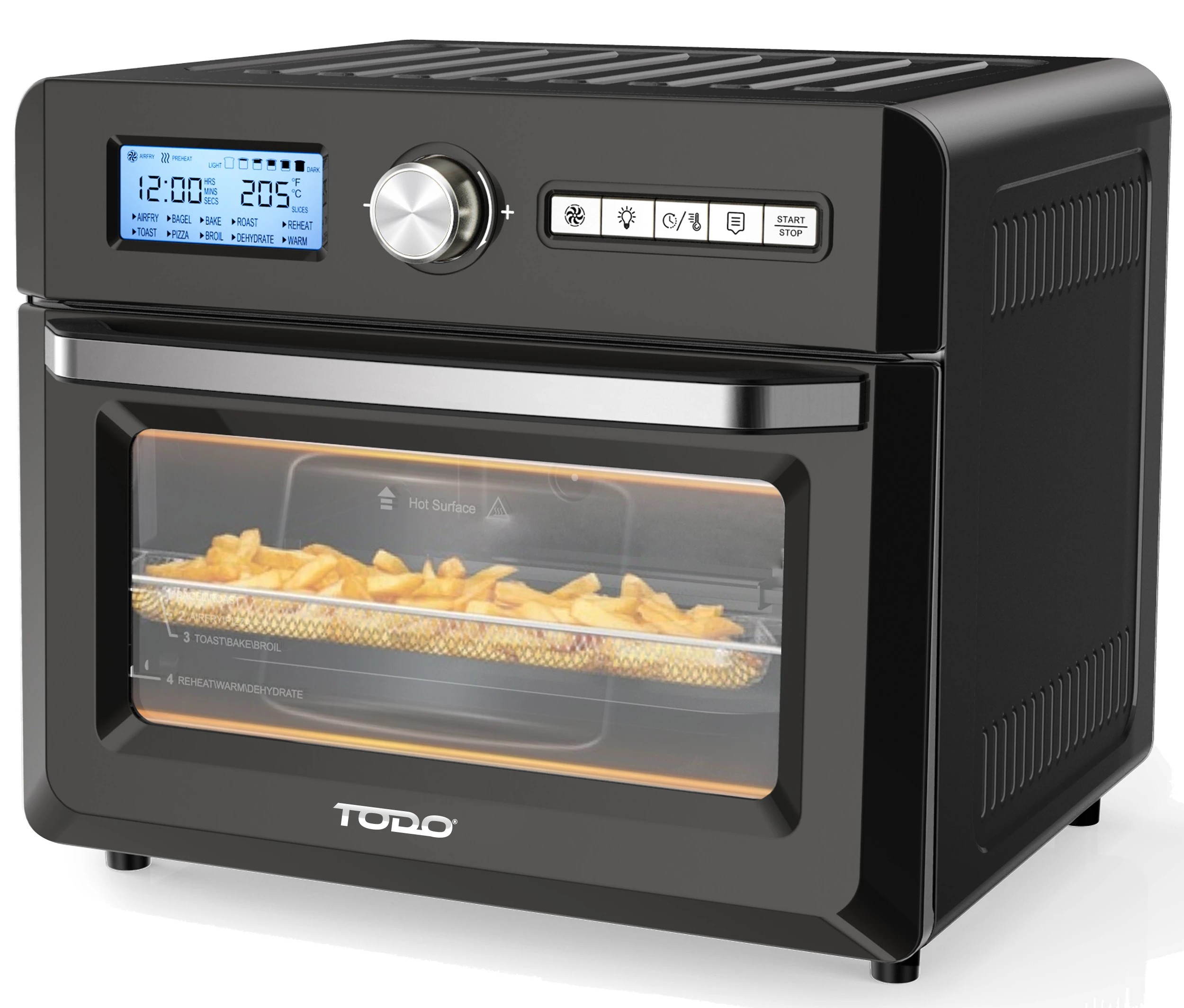 1 TODO 18L Air Fryer Oven Grill 1550W Rotisserie Fan Forced Dehydrator Toaster, 1 of 10