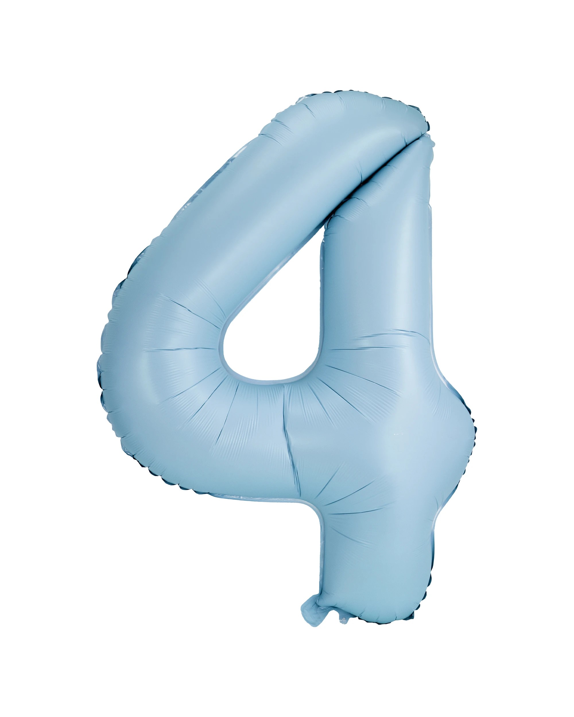 1 Giant Matte Blue Number 4 Foil Balloon, 1 of 5