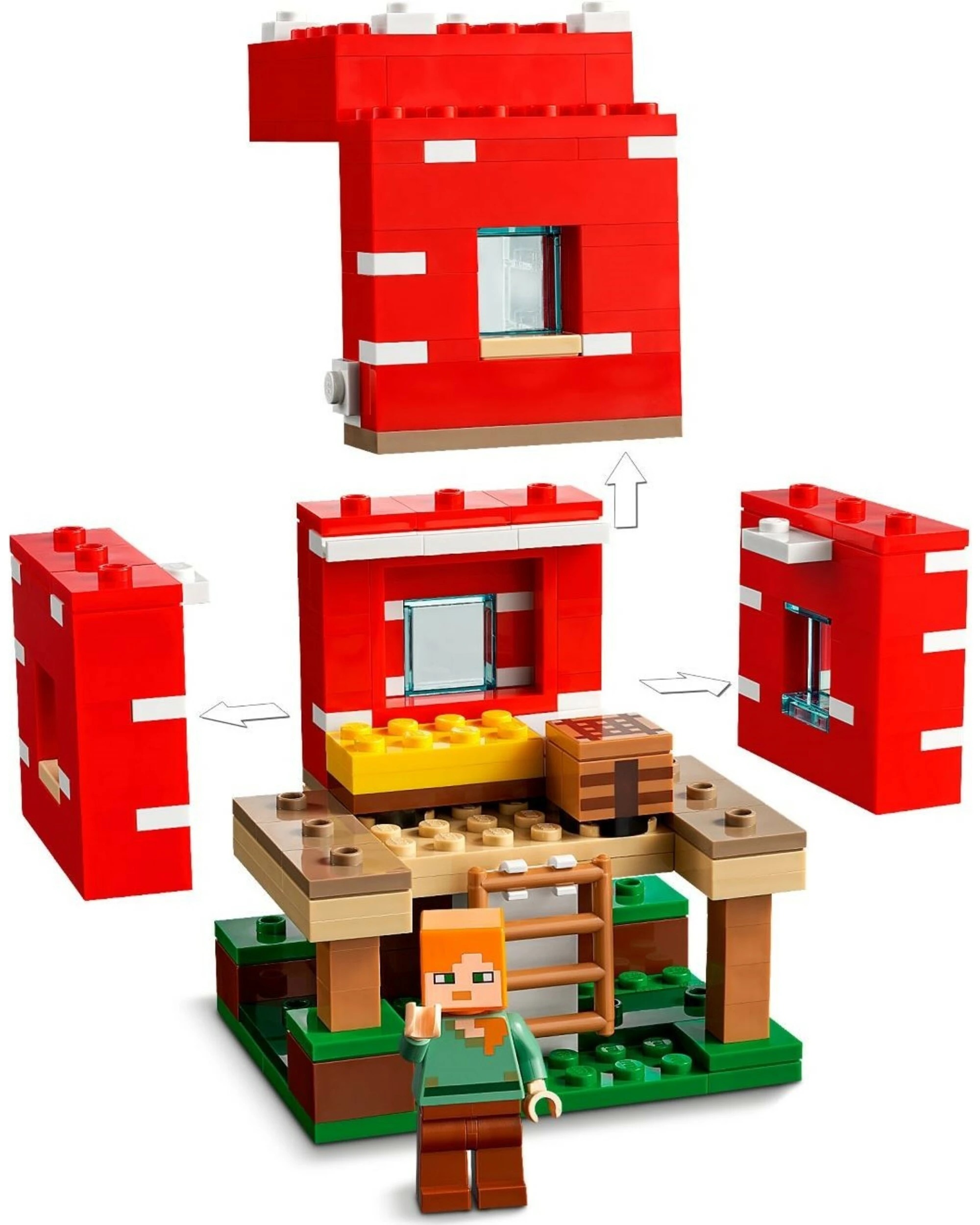 4 LEGO 21179 Minecraft(TM) The Mushroom House, 4 of 5
