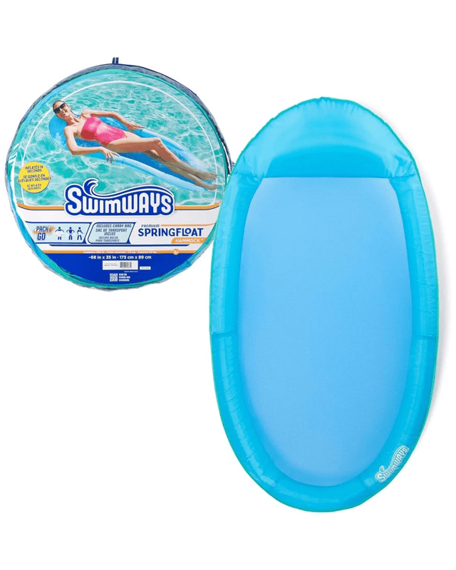 SwimWays Premium Spring Float Hammock - Sky 