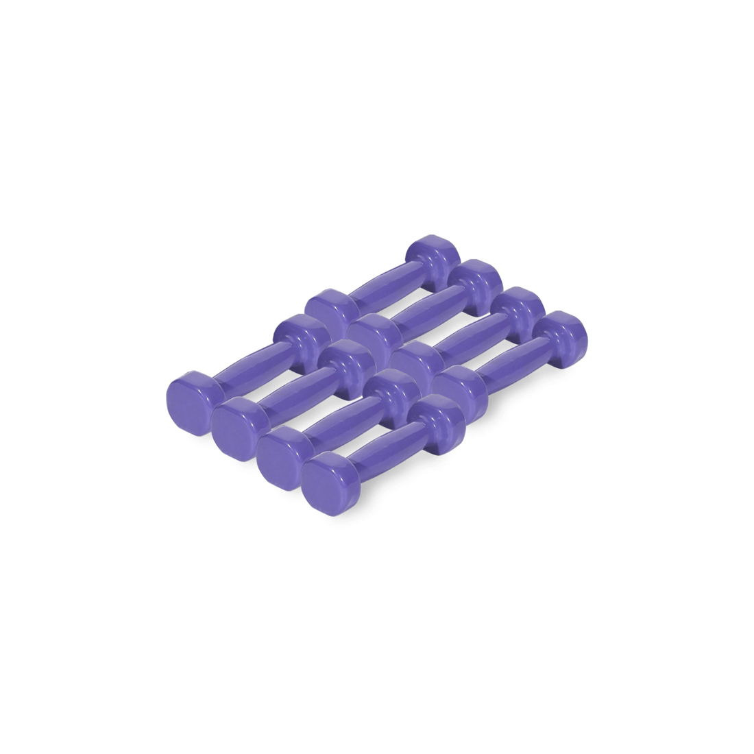 1 BodyWorx 8PK Vinyl Dipped Weighted Dumbbell 0.5kg Home Gym Workout Set Easy To Clean - Multi, 1 of 2