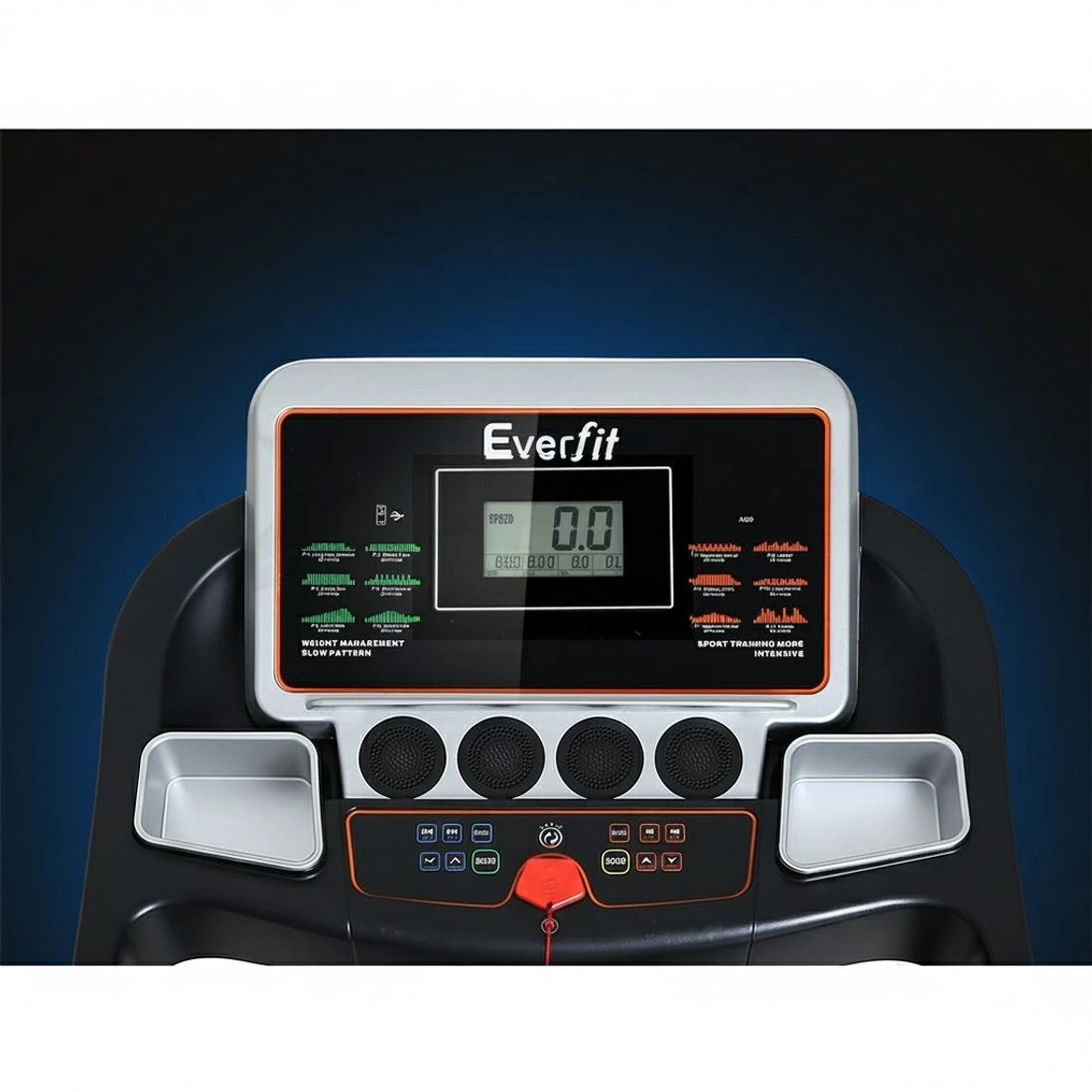 5 Everfit Treadmill Electric Auto Level Incline Home Gym Fitness Exercise 450mm - Black, 5 of 7