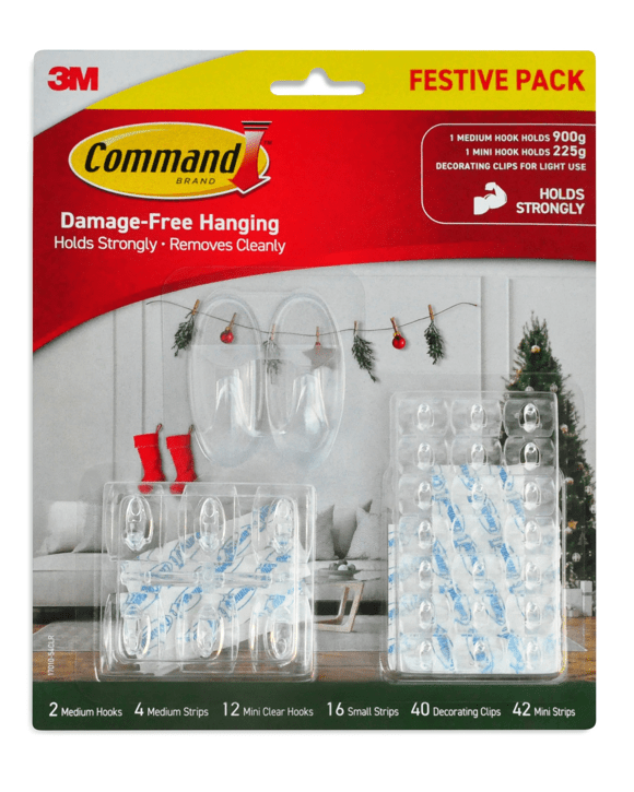 54 Pack 3M Command Festive Hooks