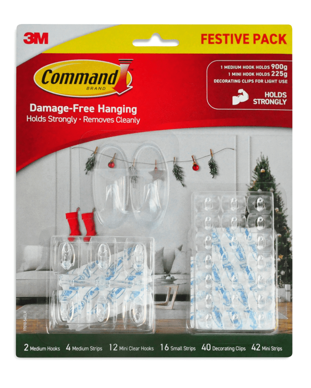 54 Pack 3M Command Festive H