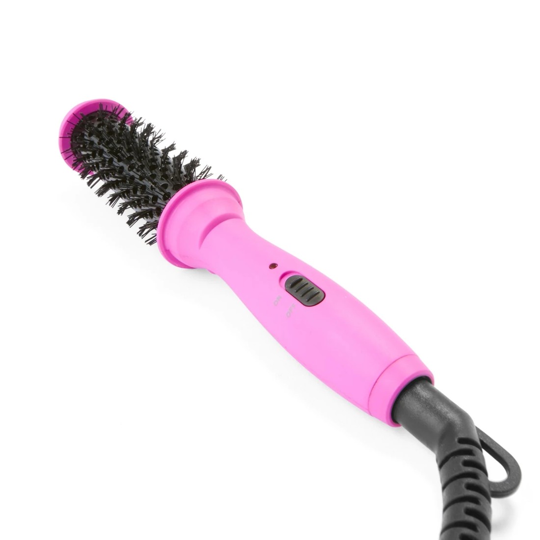 4 Mini Curling Brush - Pink and Black, 4 of 9