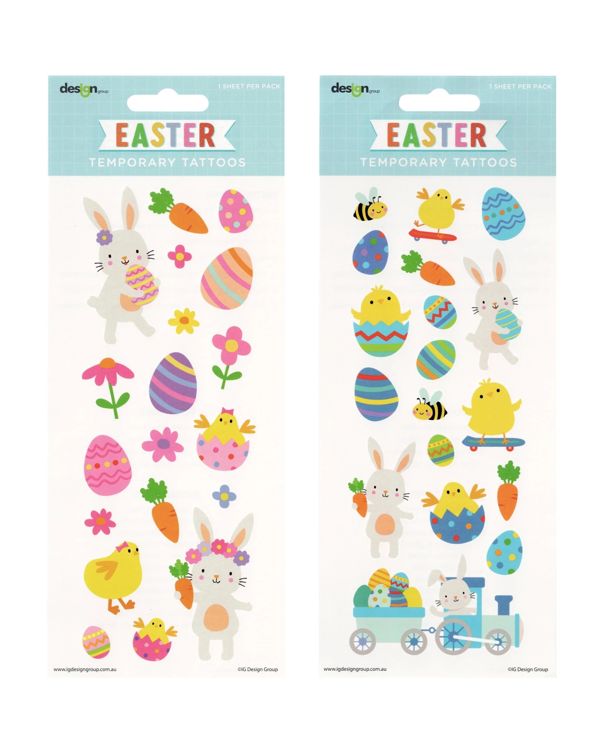 1 Artwrap Bright Easter Tattoos - Assorted, 1 of 3