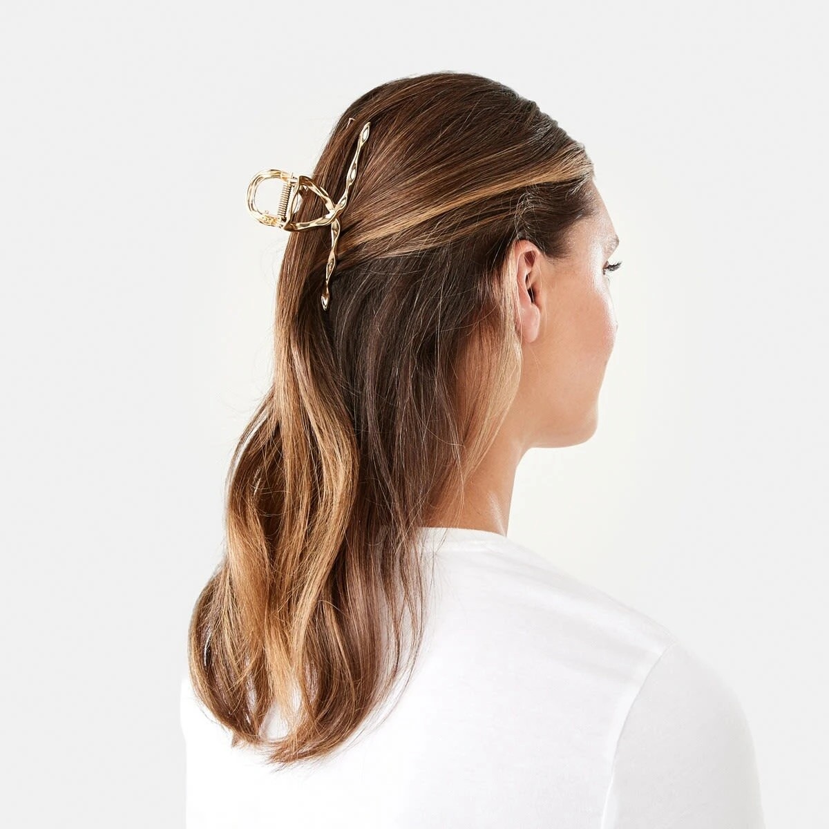 3 3 Pack Gold Tone Mix Statement Claw Hair Clips, 3 of 4