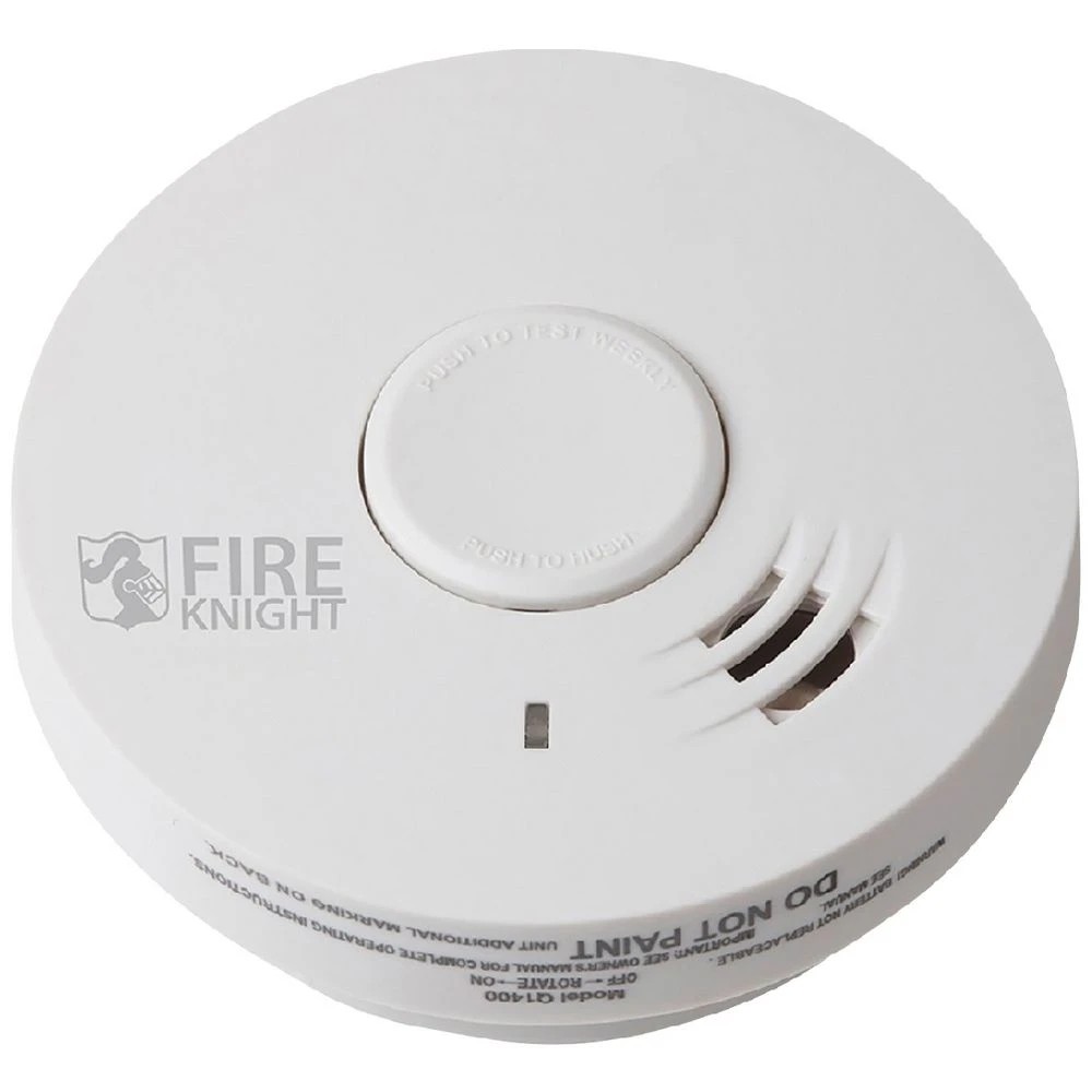 1 FireKnight Photoelectric Smoke Alarm Lithium Battery White, 1 of 1