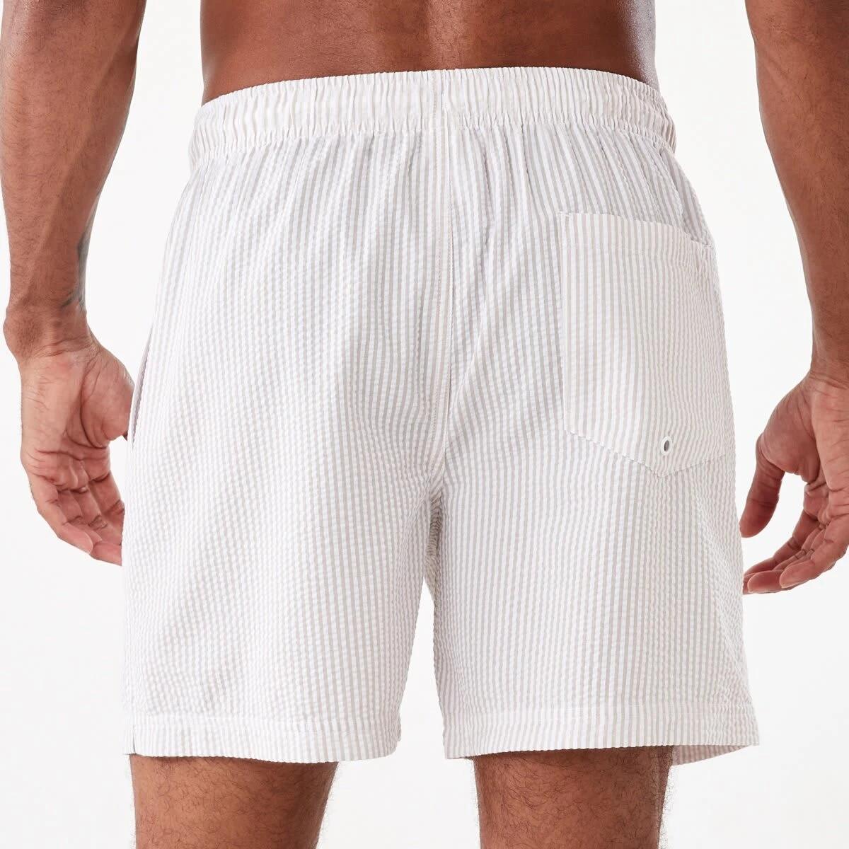 3 Seersucker Boardshorts Bge Strp, 3 of 7