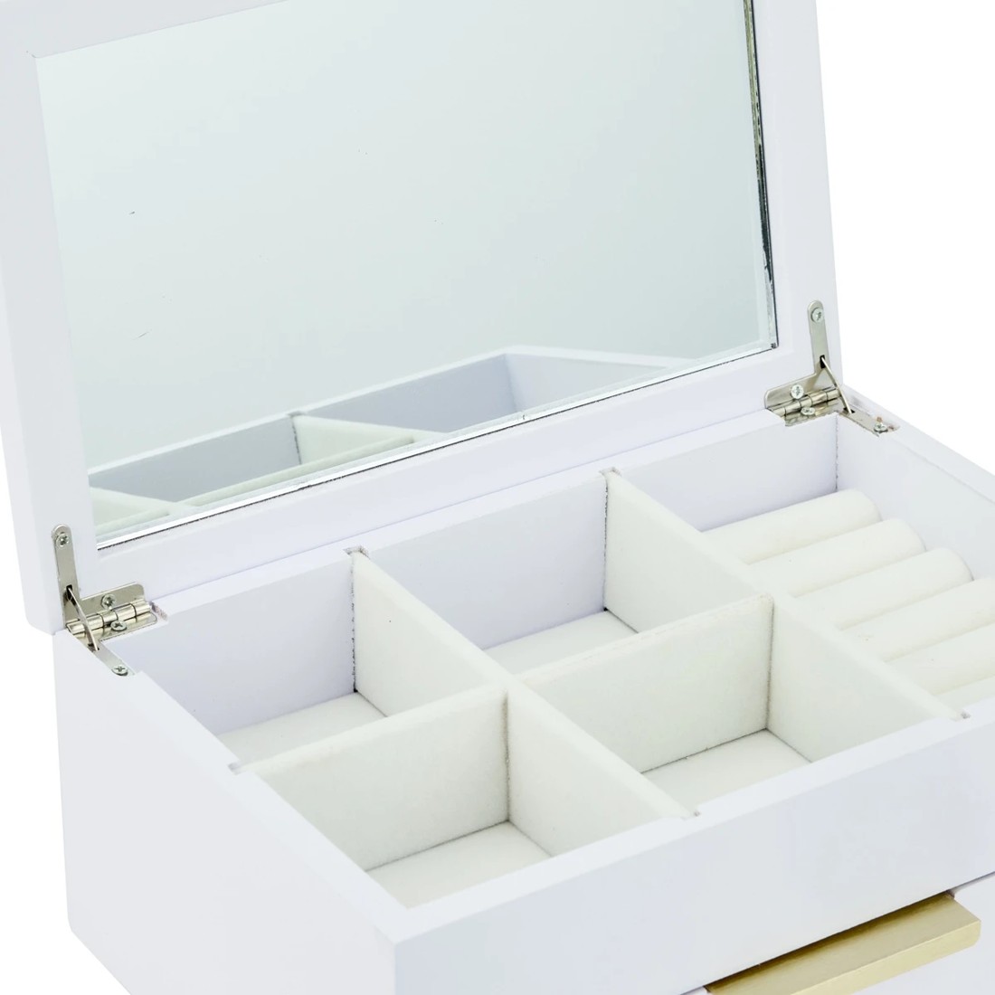 8 2 Tier Lilac Jewellery Box, 8 of 9