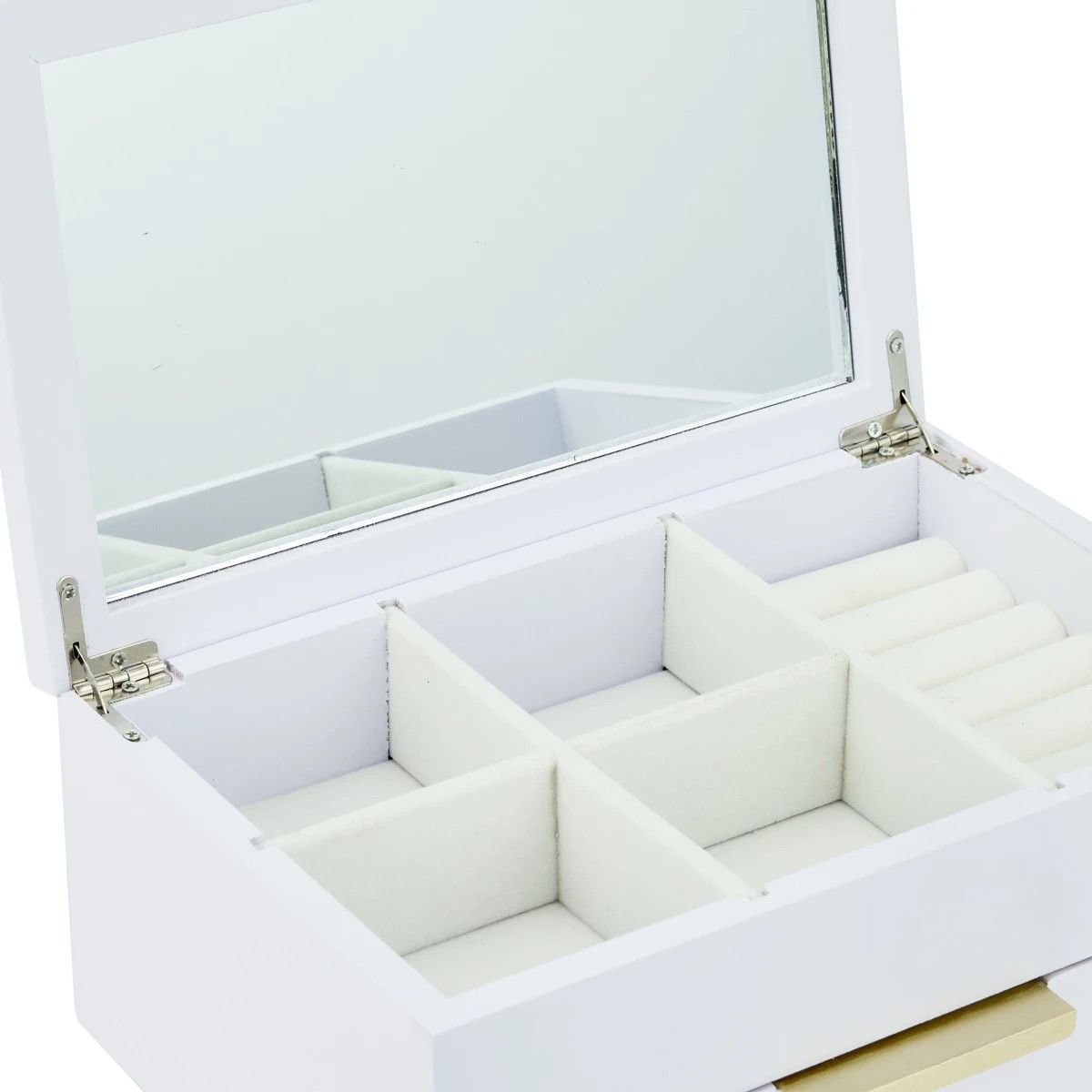 8 2 Tier Lilac Jewellery Box, 8 of 9