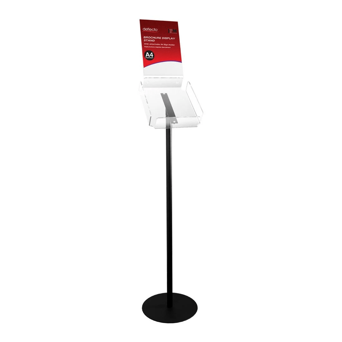 1 Deflecto Brochure Stand with A4 Sign Holder, 1 of 5