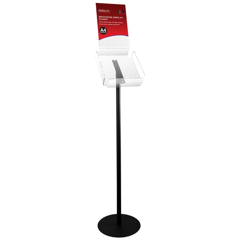 1 Deflecto Brochure Stand with A4 Sign Holder, 1 of 5
