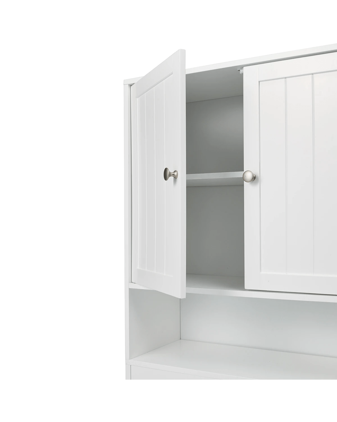 6 Over Toilet Panelled Shelf Unit, 6 of 8