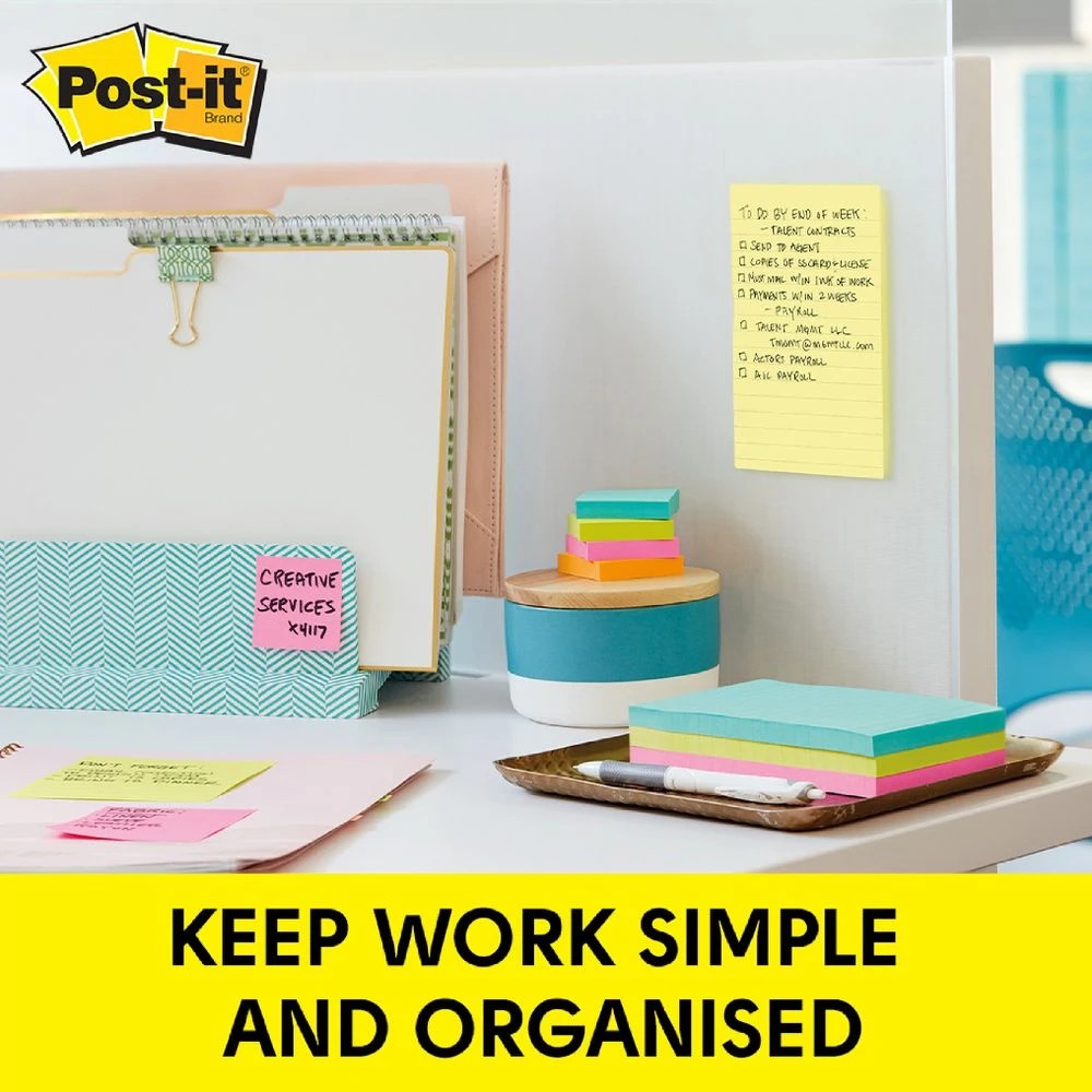 3 Post-it Lined Notes 101 x 152mm Yellow, 3 of 6