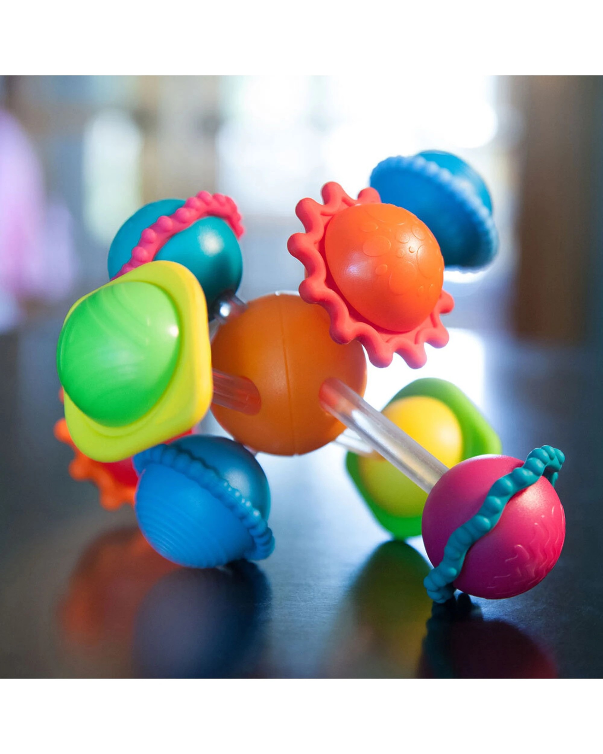 4 Fat Brain Toy Co. Wimzle Ball Sensory Toy Textured Spheres For Babies - Multi, 4 of 7