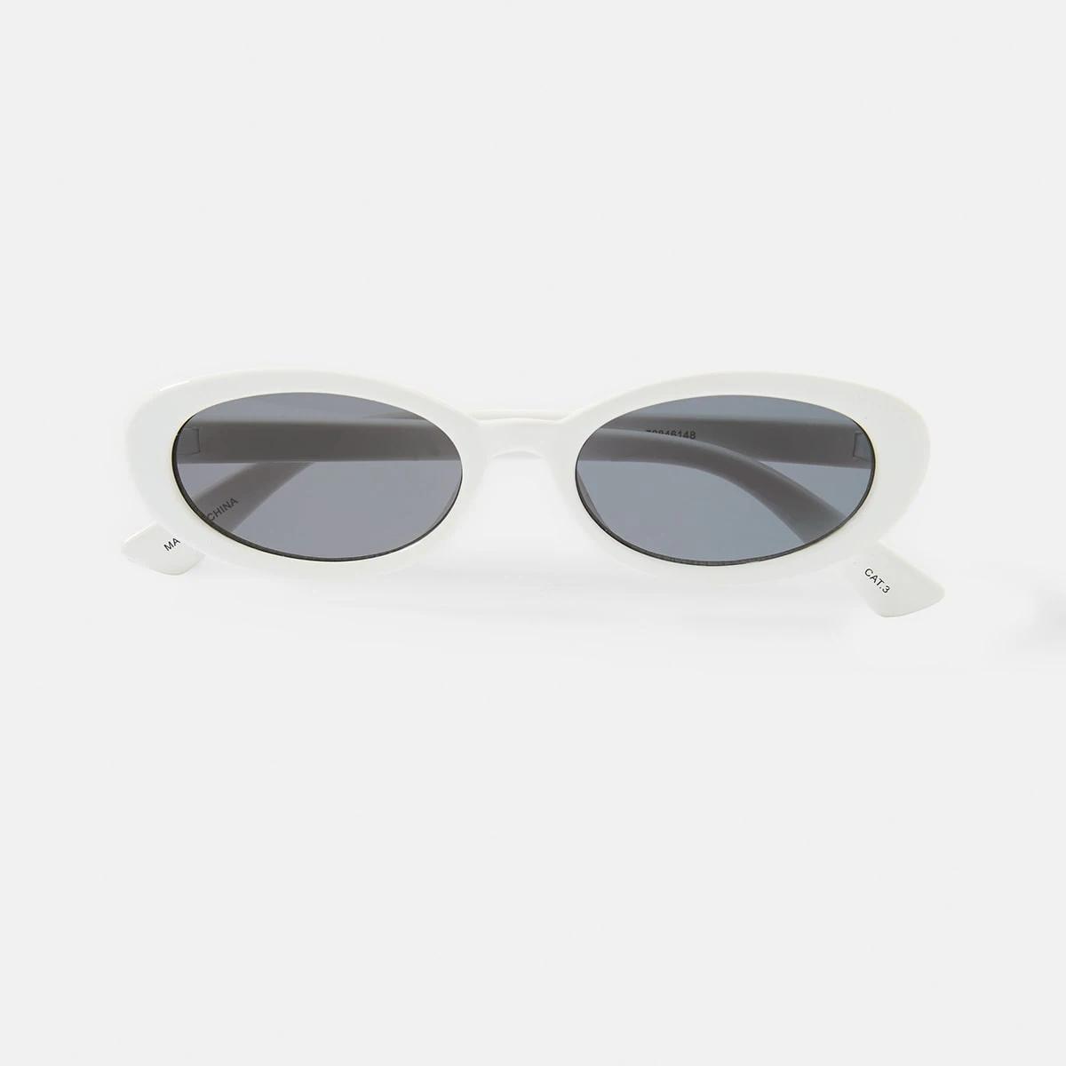 4 Oval Shape Sunglasses White2, 4 of 6