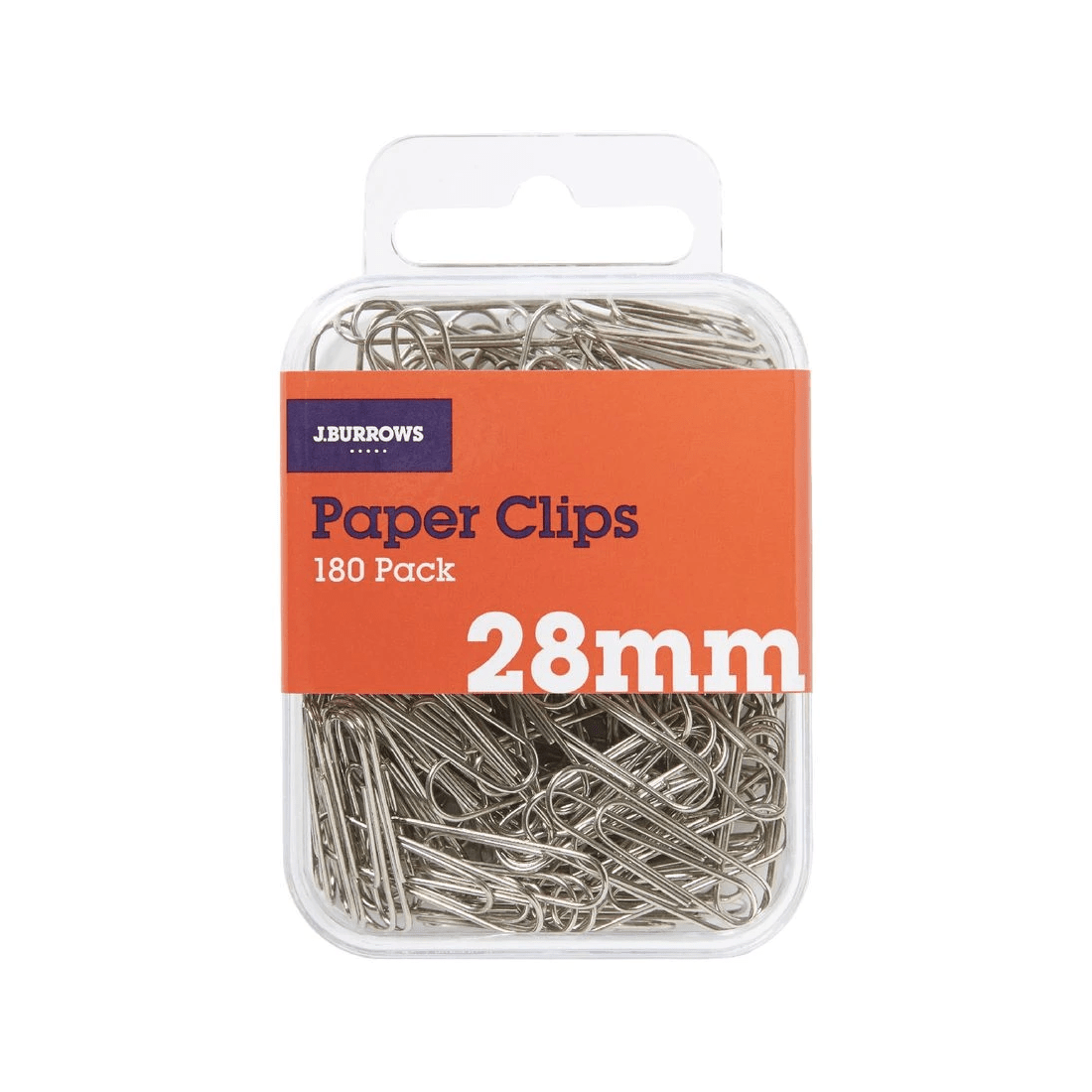 3 J.Burrows 28mm Paper Clips Silver 180 Pack, 3 of 3